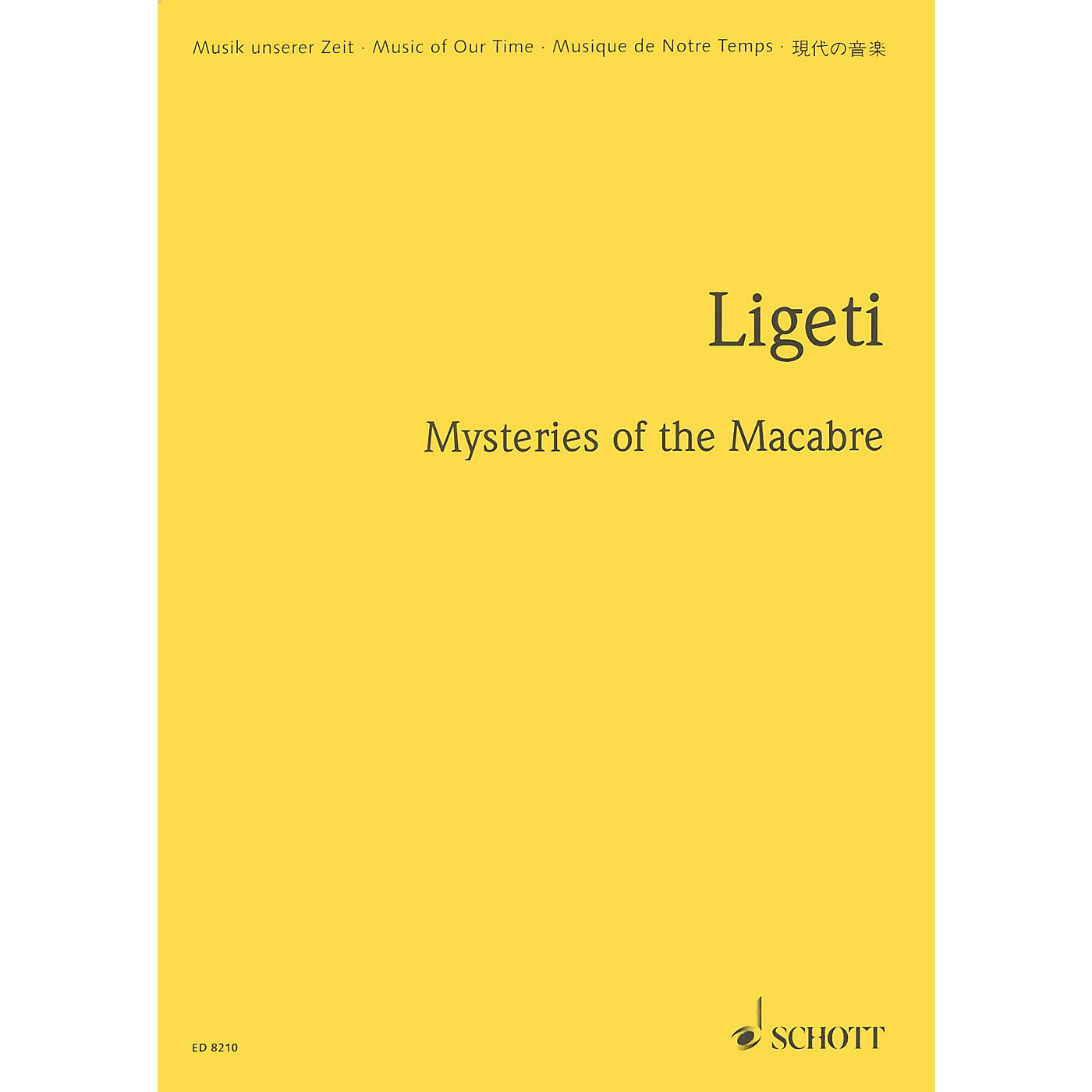 Schott Mysteries of the Macabre (Study Score) Schott Series Softcover Composed by György Ligeti thumbnail
