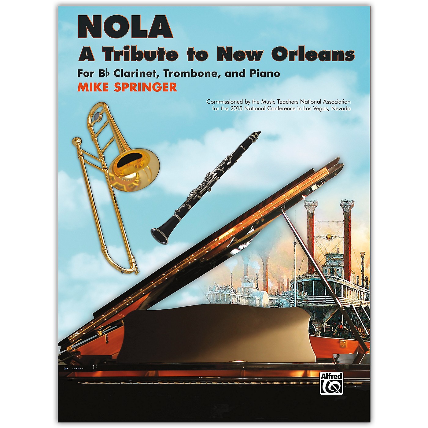 Alfred NOLA: A Tribute to New Orleans B-flat Clarinet, Trombone & Piano Late Intermediate thumbnail