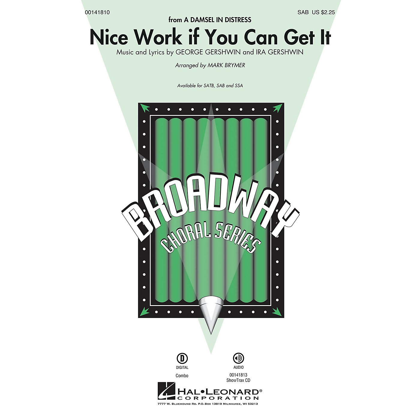 Hal Leonard Nice Work If You Can Get It SAB arranged by Mark Brymer thumbnail