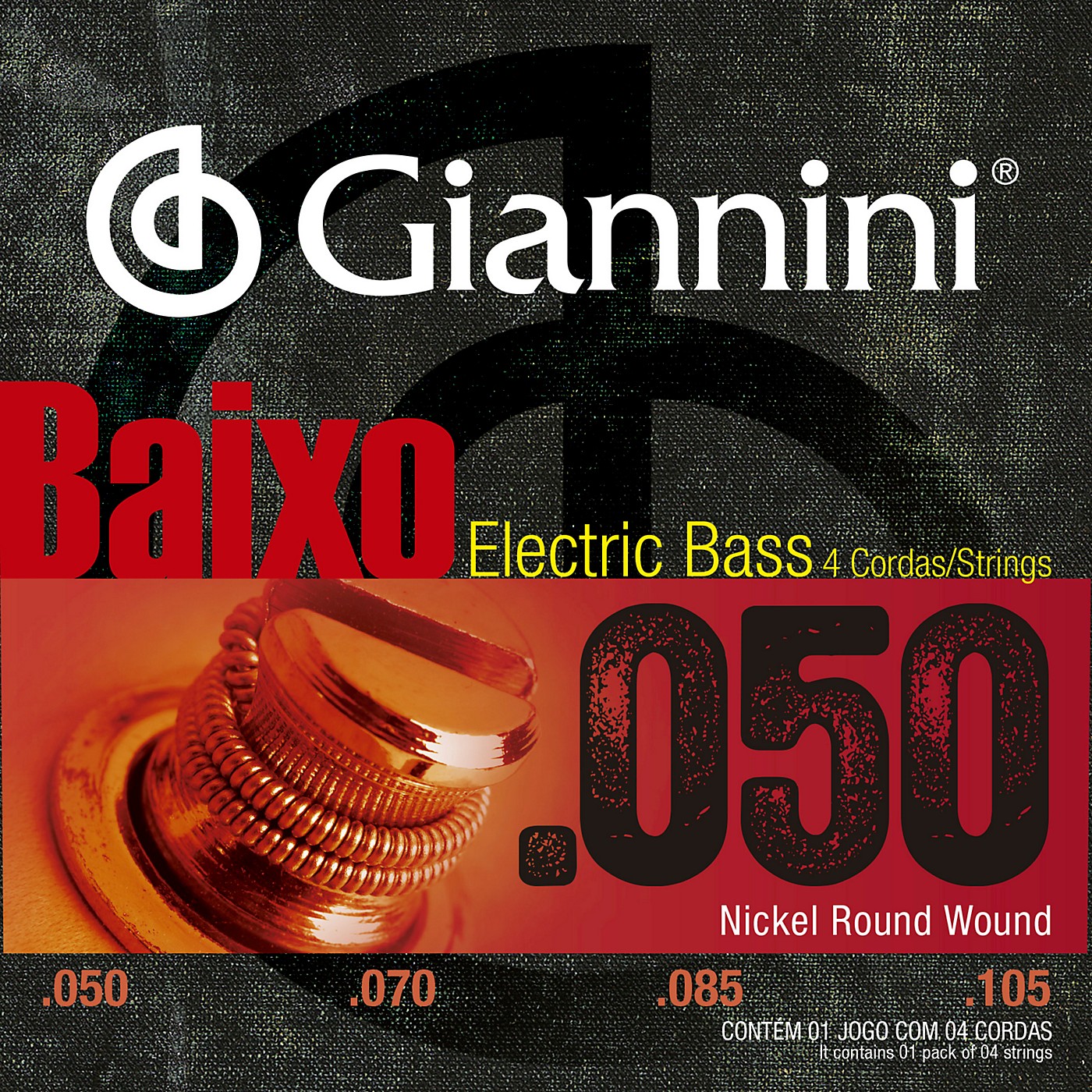 Giannini Nickel Round Wound Medium .50-.105  Electric Bass Strings thumbnail