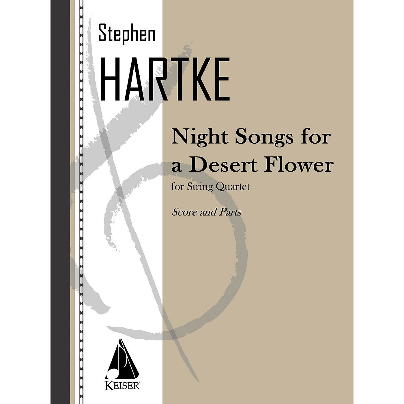 Lauren Keiser Music Publishing Night Songs for a Desert Flower (for String Quartet) LKM Music Series Composed by Stephen Hartke thumbnail