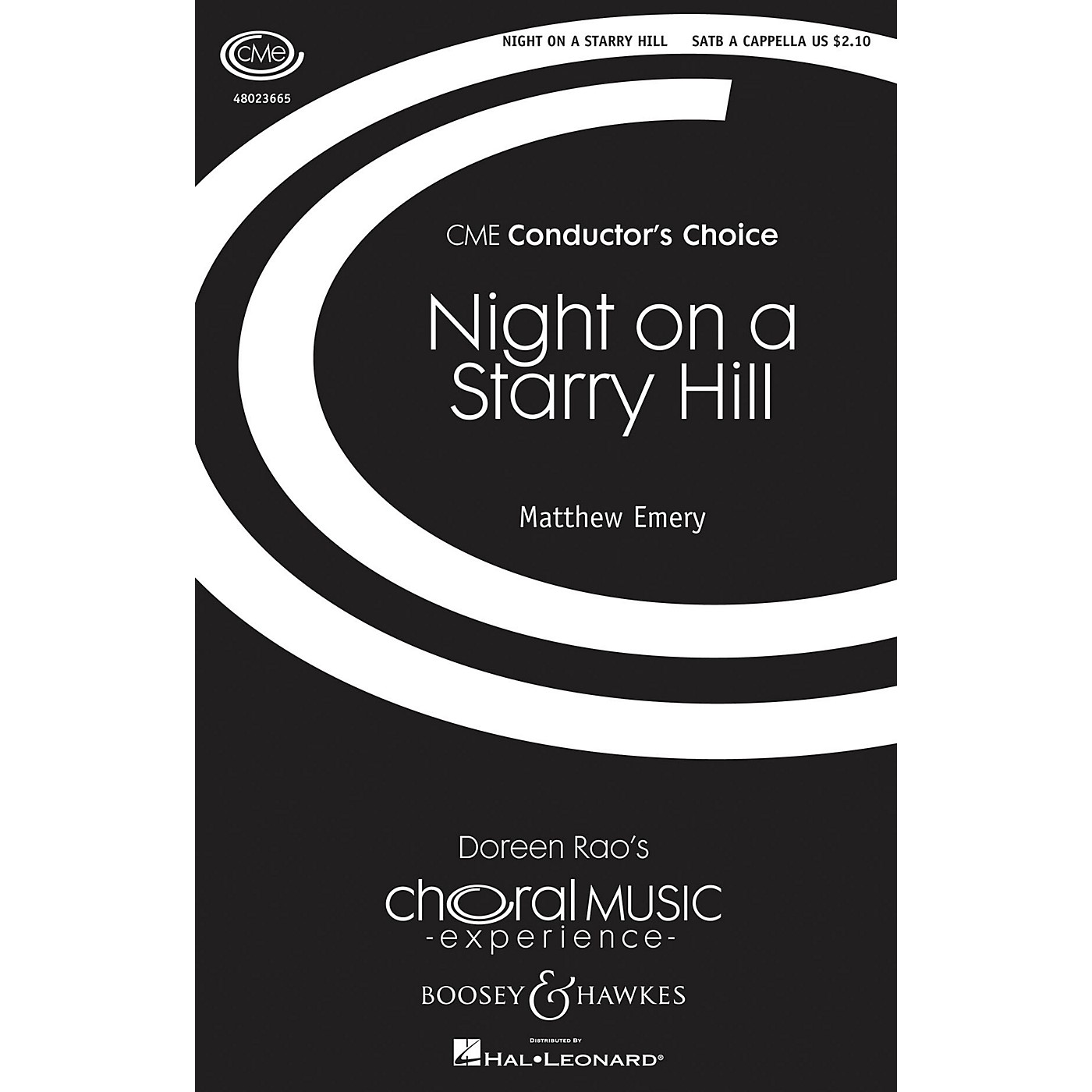 Boosey and Hawkes Night on a Starry Hill (CME Conductor's Choice) SATB a cappella composed by Matthew Emery thumbnail
