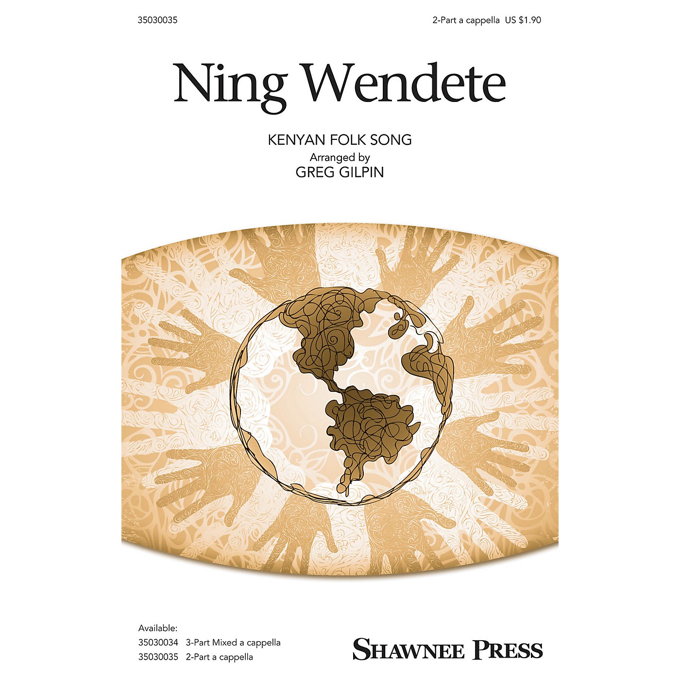 Shawnee Press Ning Wendete 2-Part a cappella arranged by Greg Gilpin thumbnail
