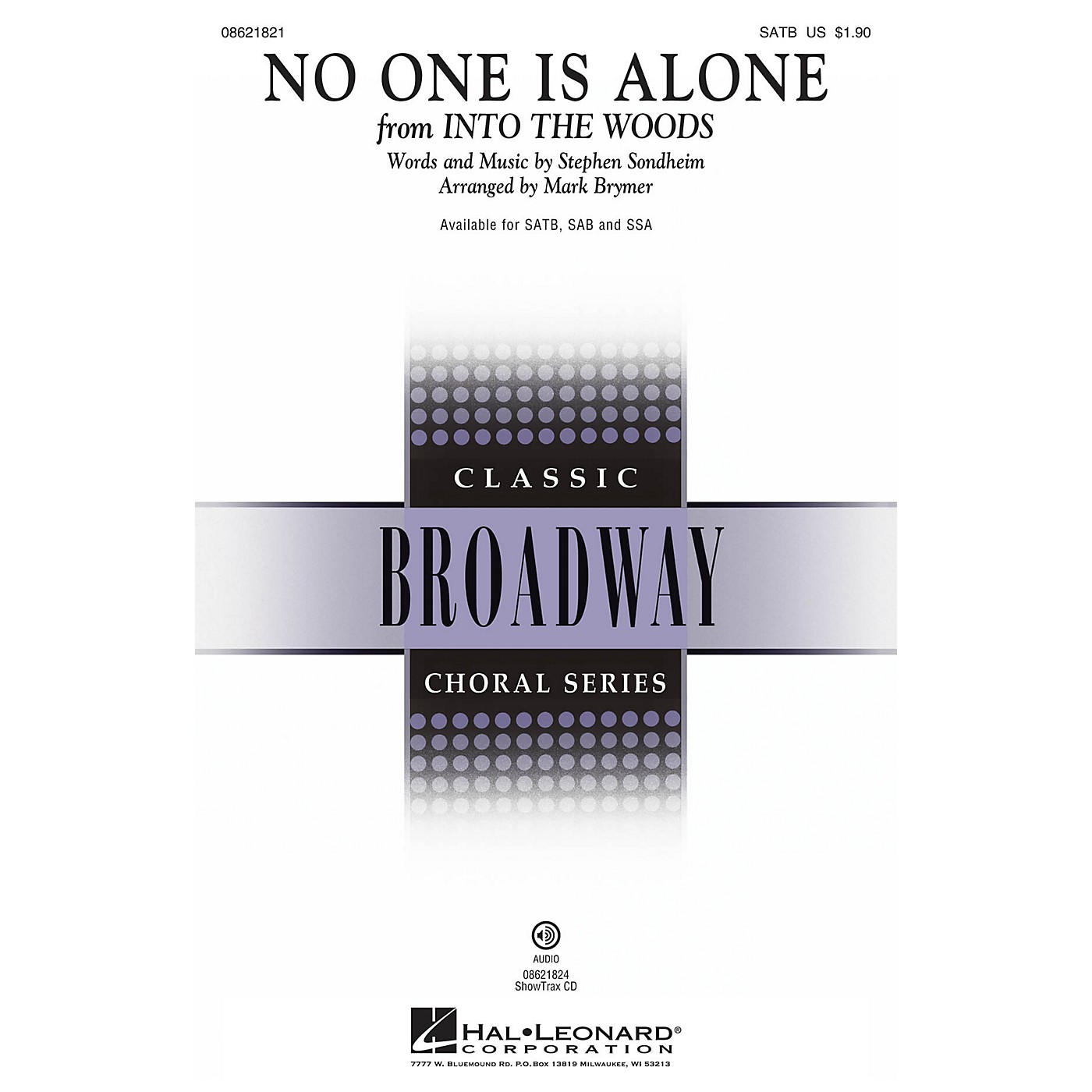 Hal Leonard No One Is Alone (from Into the Woods ) SSA Arranged by Mark Brymer thumbnail