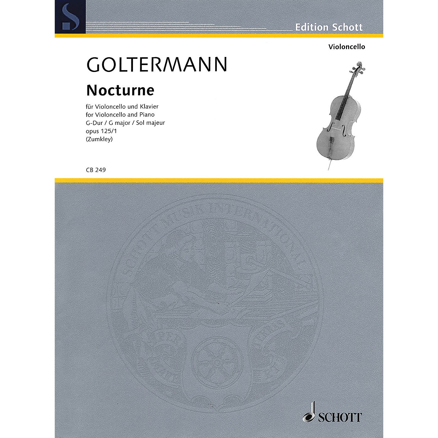 Schott Nocturne in G Major, Op. 125, No. 1 (Violoncello and Piano) String Series Softcover thumbnail