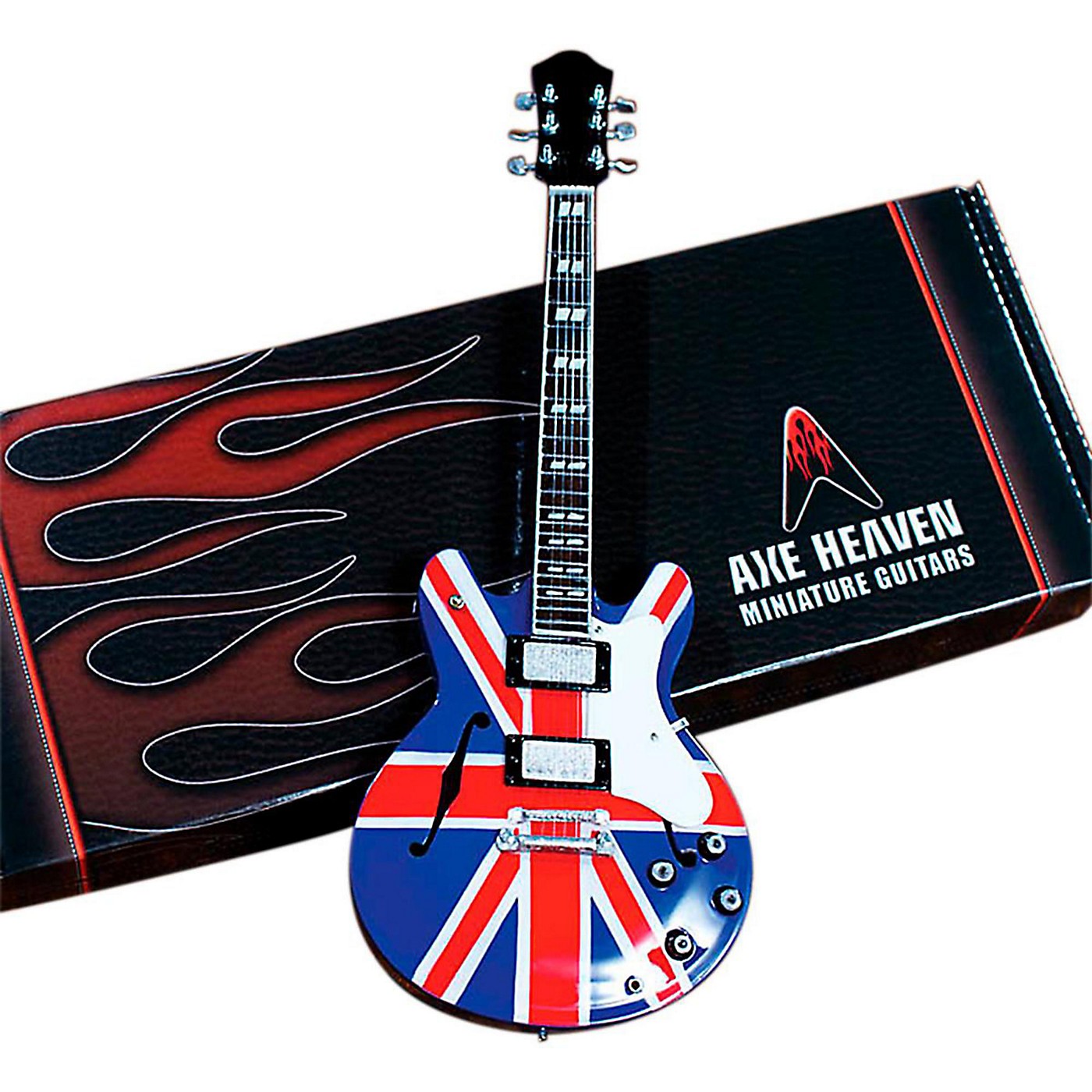 Axe Heaven Noel Gallagher Union Jack Supernova Miniature Guitar Replica Collectible Woodwind