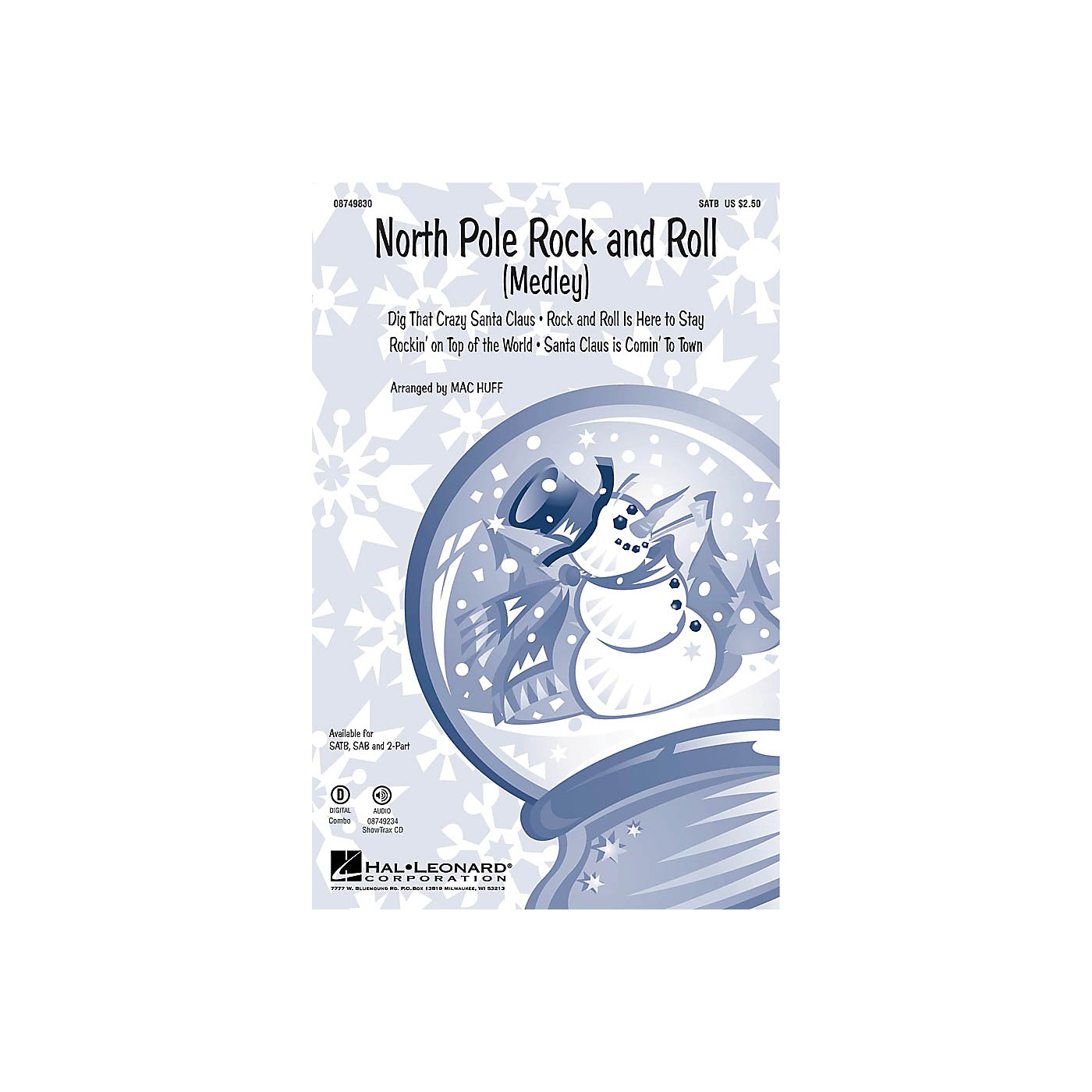 Hal Leonard North Pole Rock and Roll (Medley) 2-Part Arranged by Mac Huff thumbnail