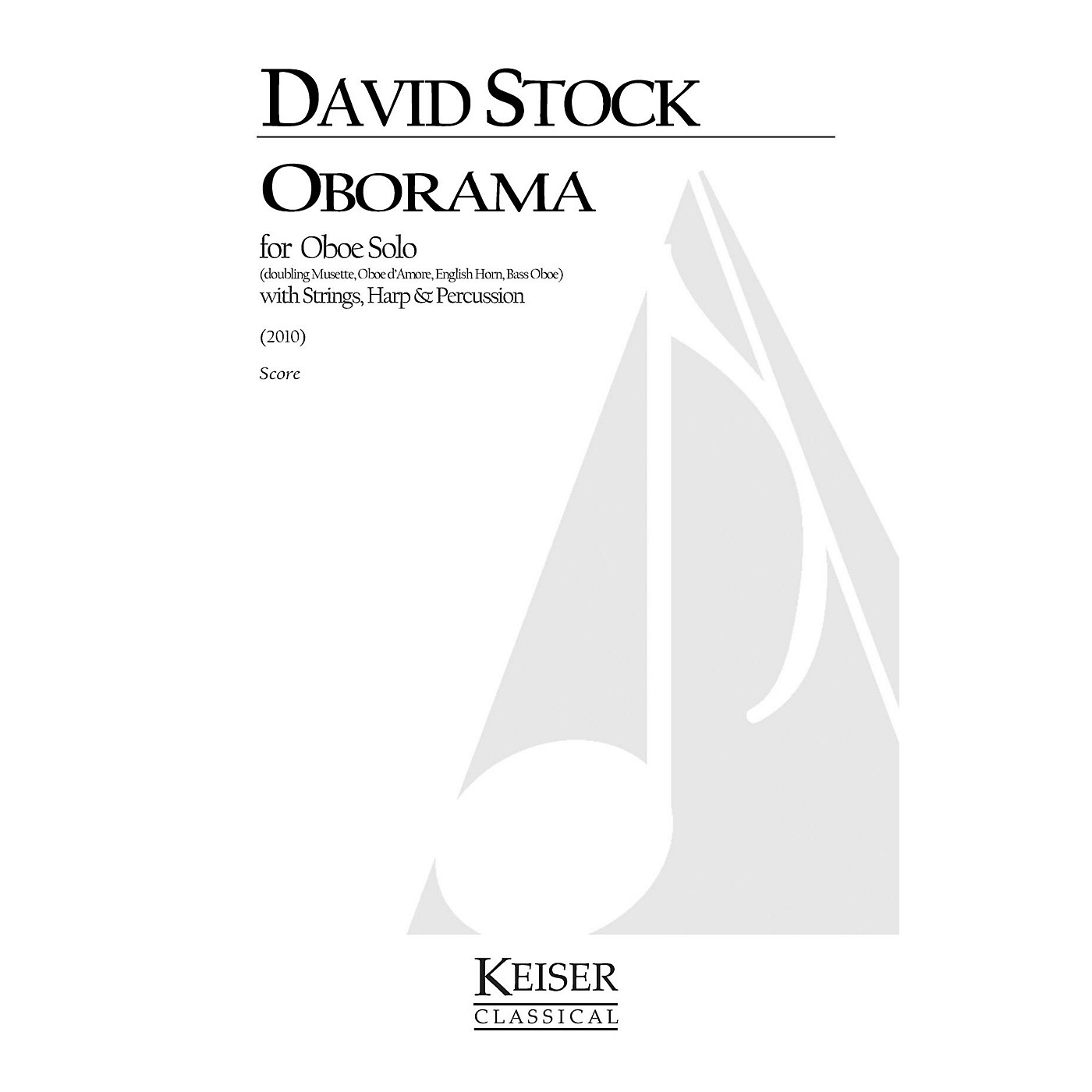 Lauren Keiser Music Publishing Oborama (Oboe Family Solo, Strings, Harp, and Percussion) LKM Music Series by David Stock thumbnail