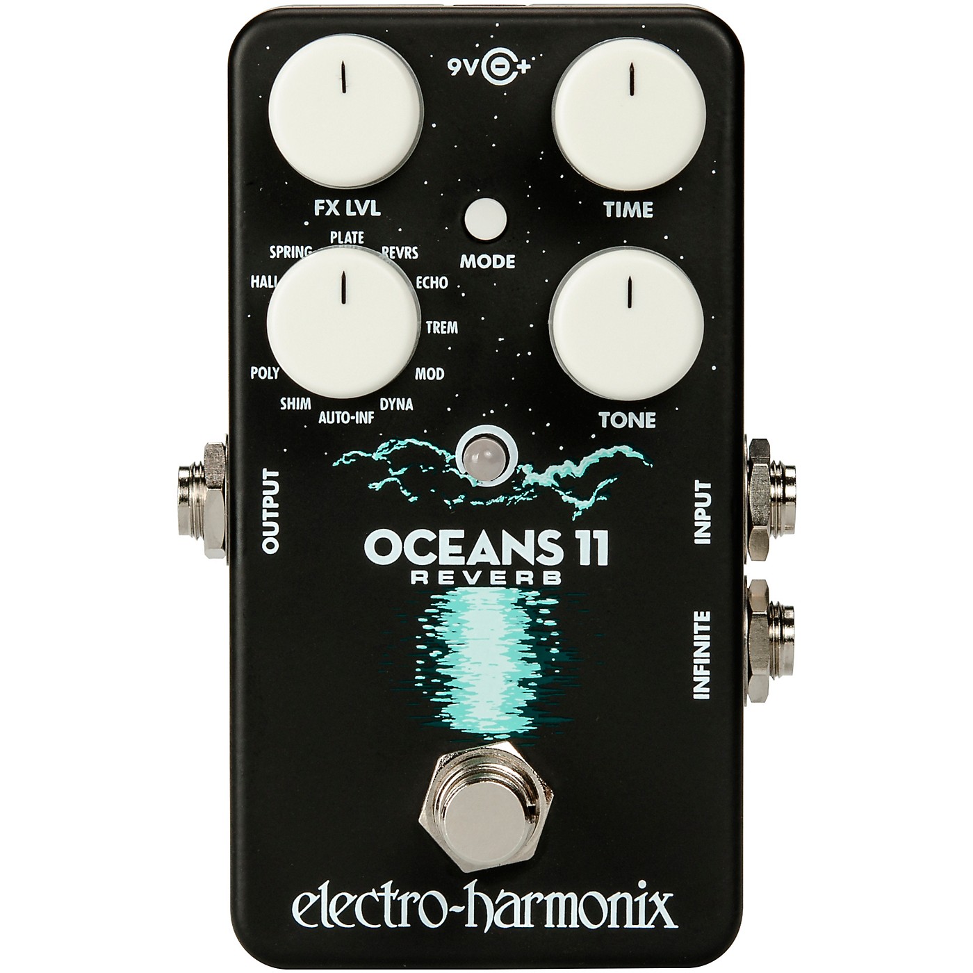 Electro-Harmonix Oceans 11 Multifunction Digital Reverb Effects Pedal thumbnail