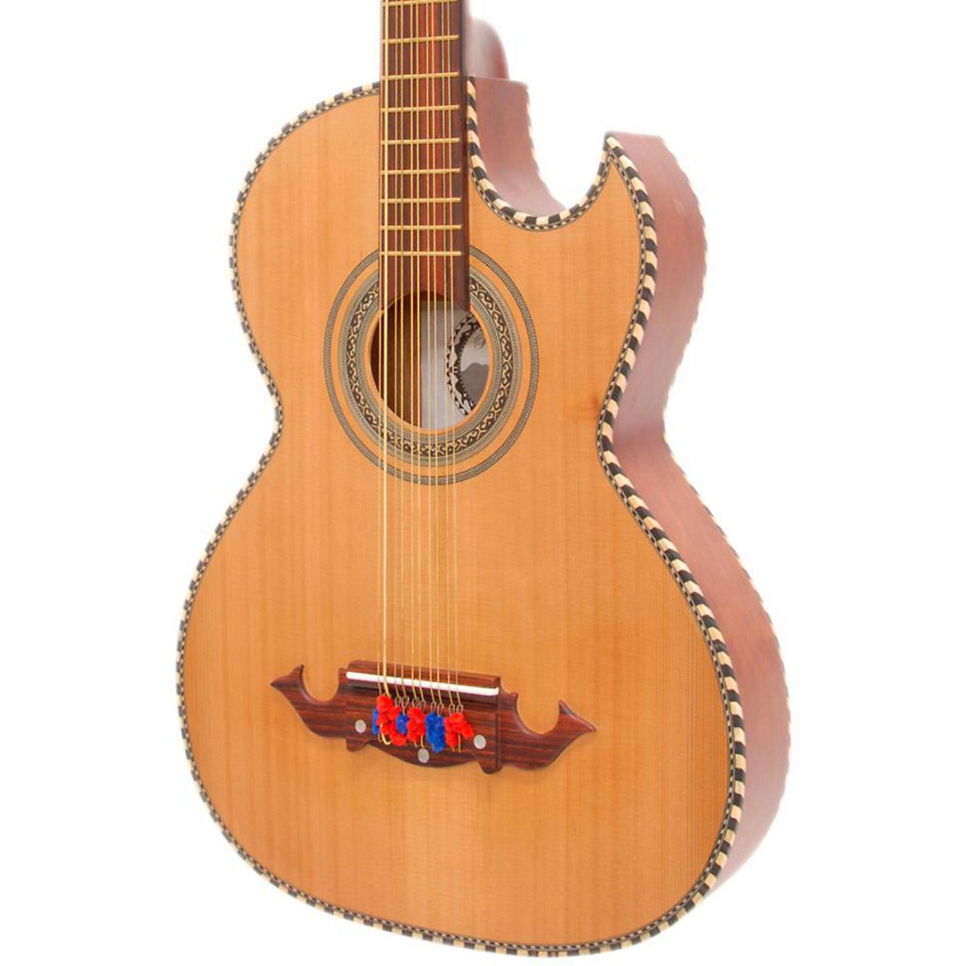 Paracho Elite Guitars Odessa-P 10 String Acoustic-Electric Bajo Quinto thumbnail
