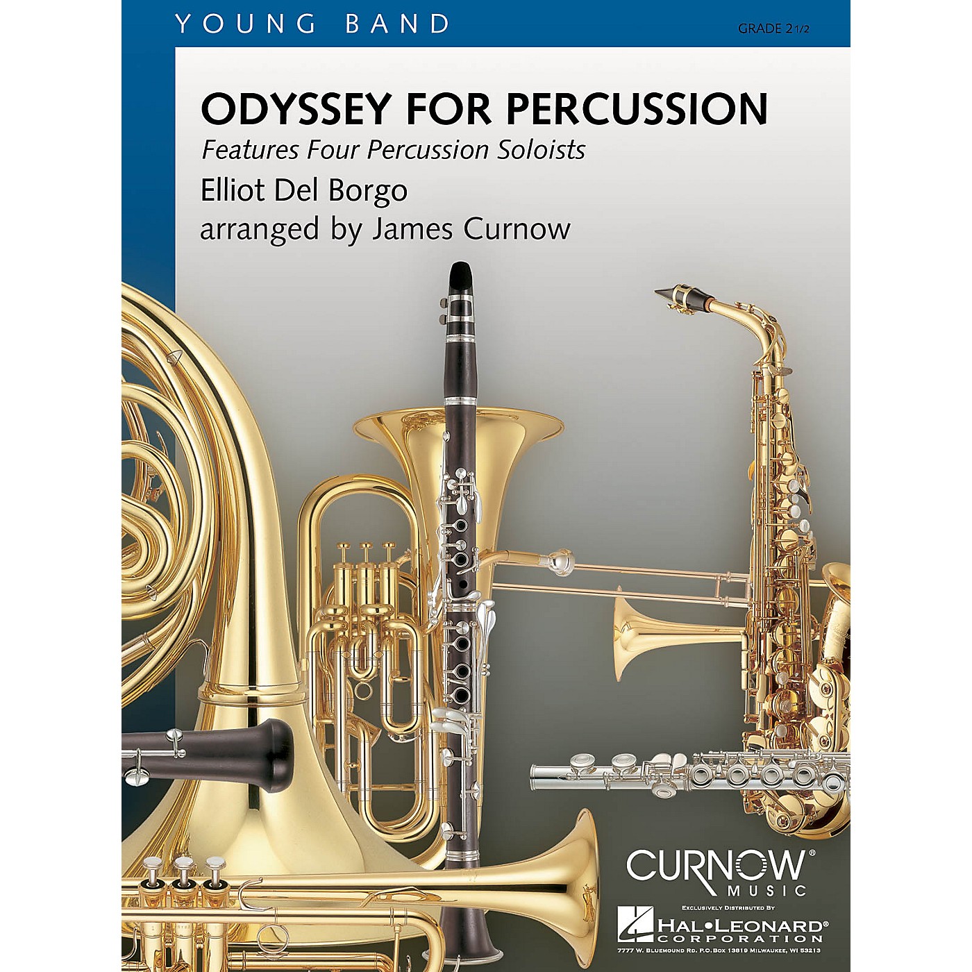 Curnow Music Odyssey for Percussion (Grade 2.5 - Score Only) Concert Band Composed by Elliot Del Borgo thumbnail