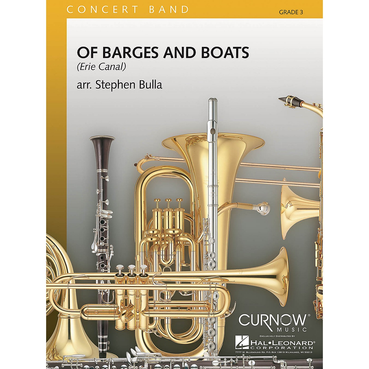 Curnow Music Of Barges and Boats (Grade 3 - Score Only) Concert Band Level 3 Arranged by Stephen Bulla thumbnail