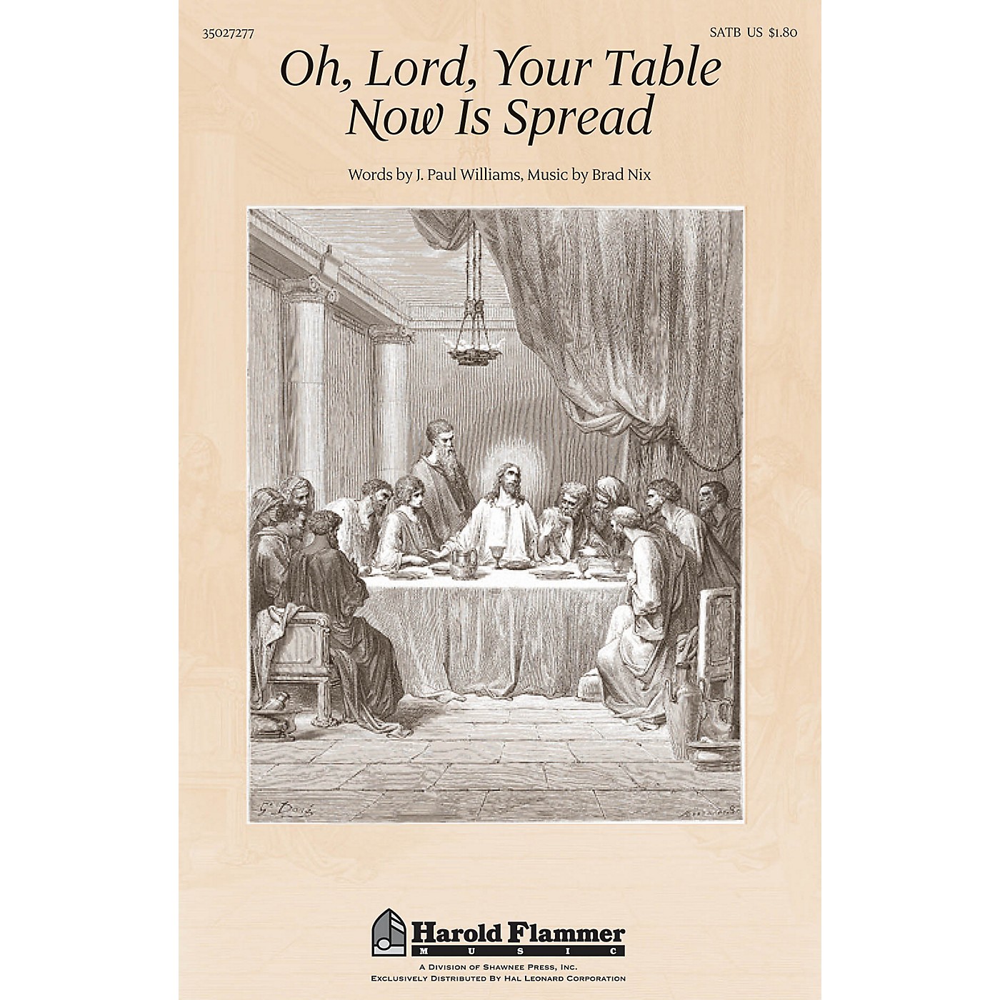 Shawnee Press Oh, Lord, Your Table Now Is Spread SATB composed by J. Paul Williams thumbnail