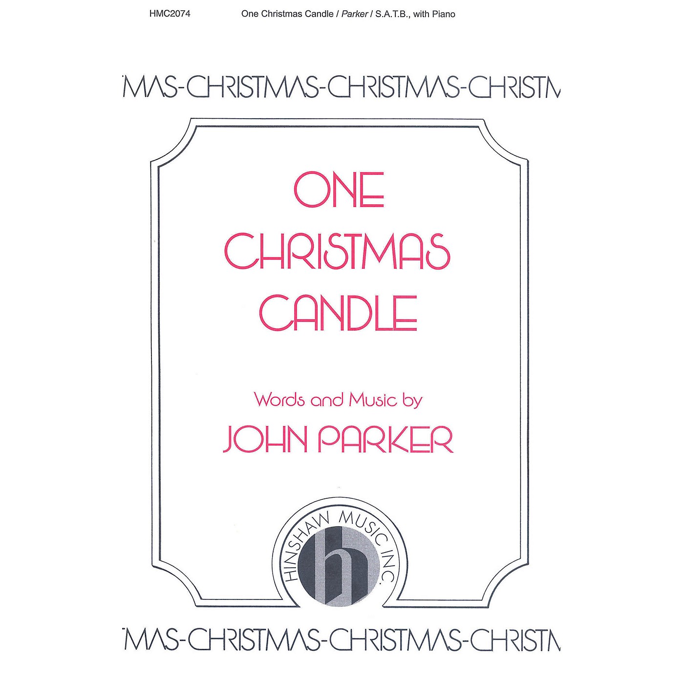 Hinshaw Music One Christmas Candle SATB composed by John Parker thumbnail