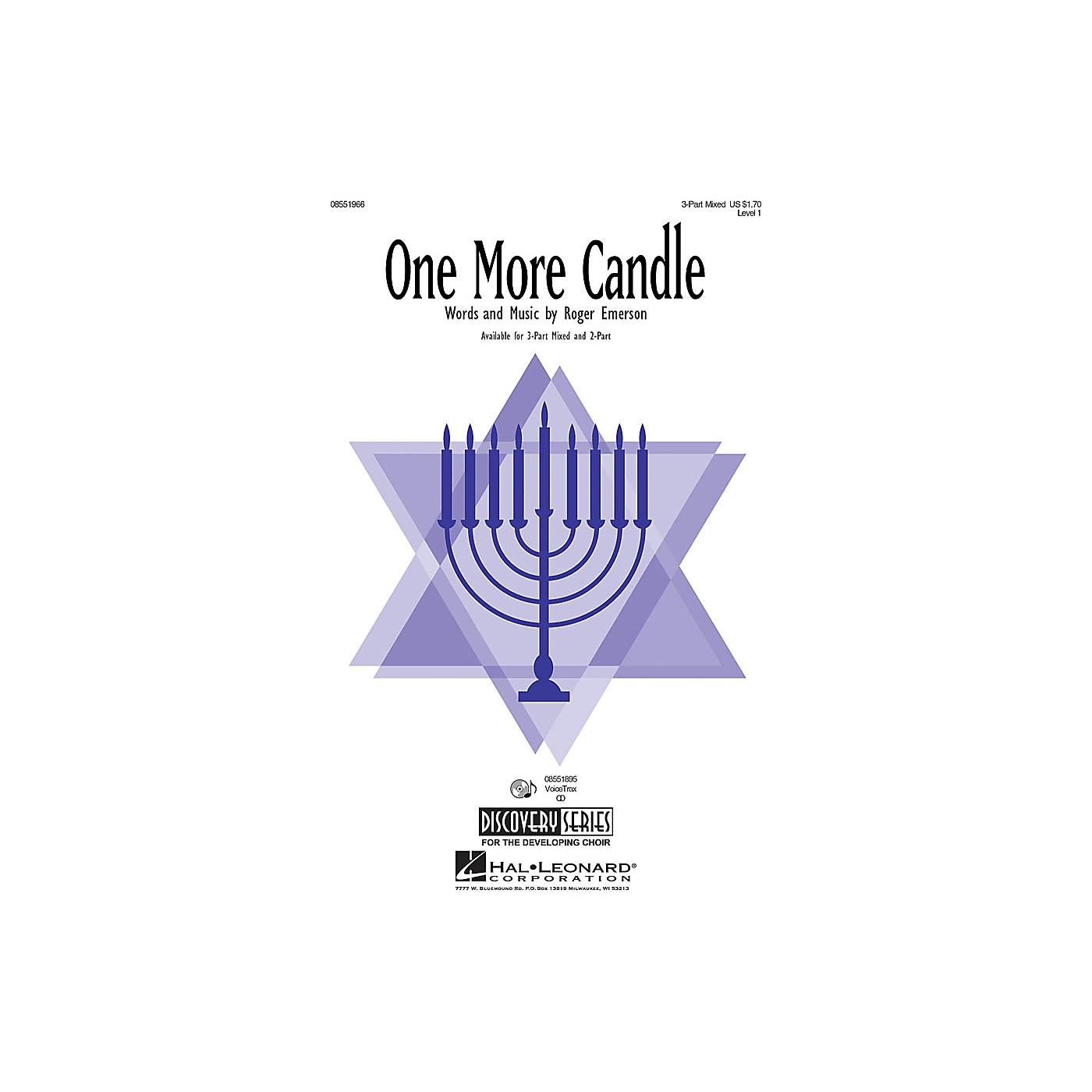 Hal Leonard One More Candle 3-Part Mixed composed by Roger Emerson thumbnail
