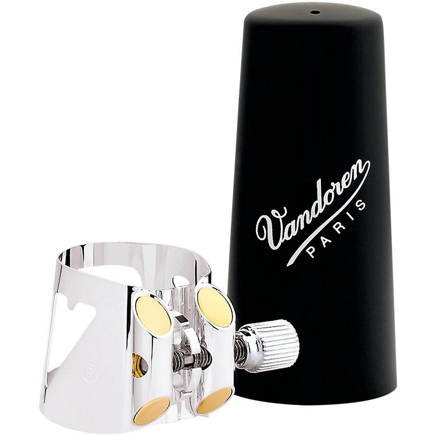 Vandoren Optimum Bass Clarinet Silver-plated Ligature & Plastic Cap thumbnail