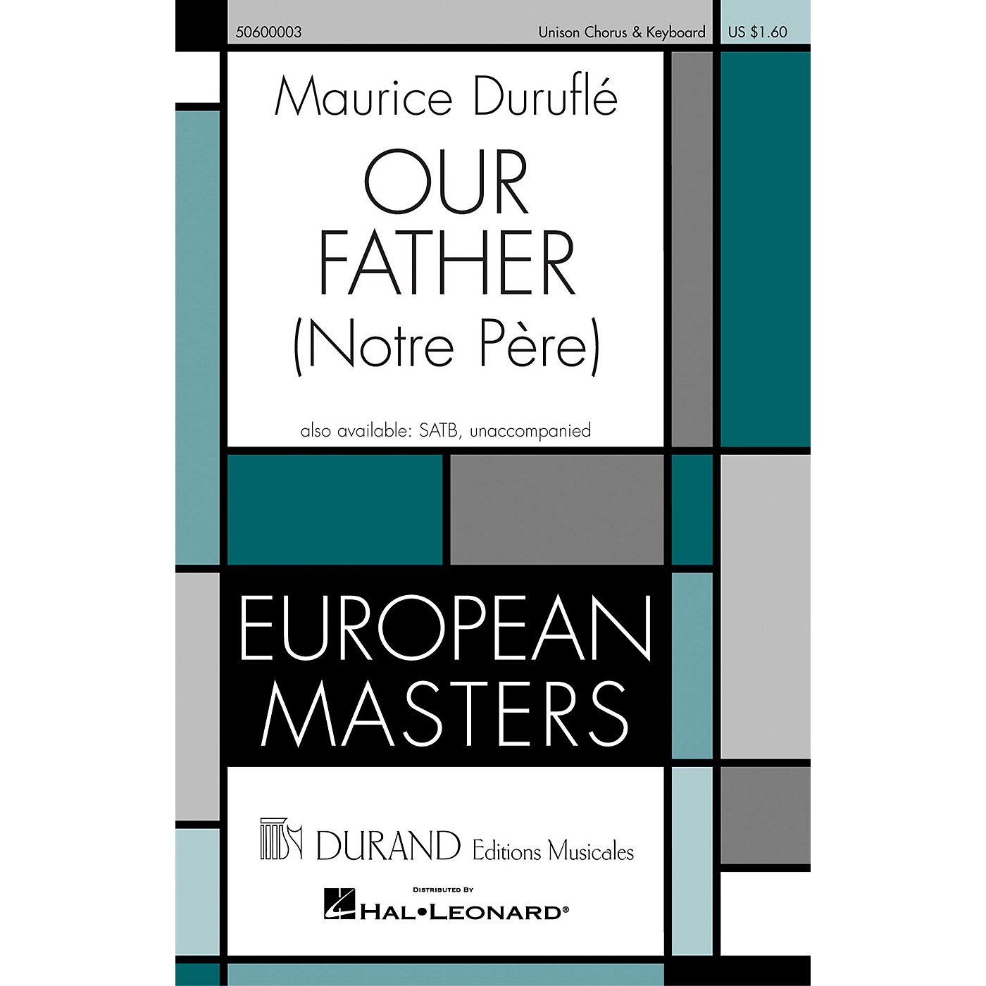 Editions Durand Our Father (Notre Pére) composed by Maurice Duruflé thumbnail