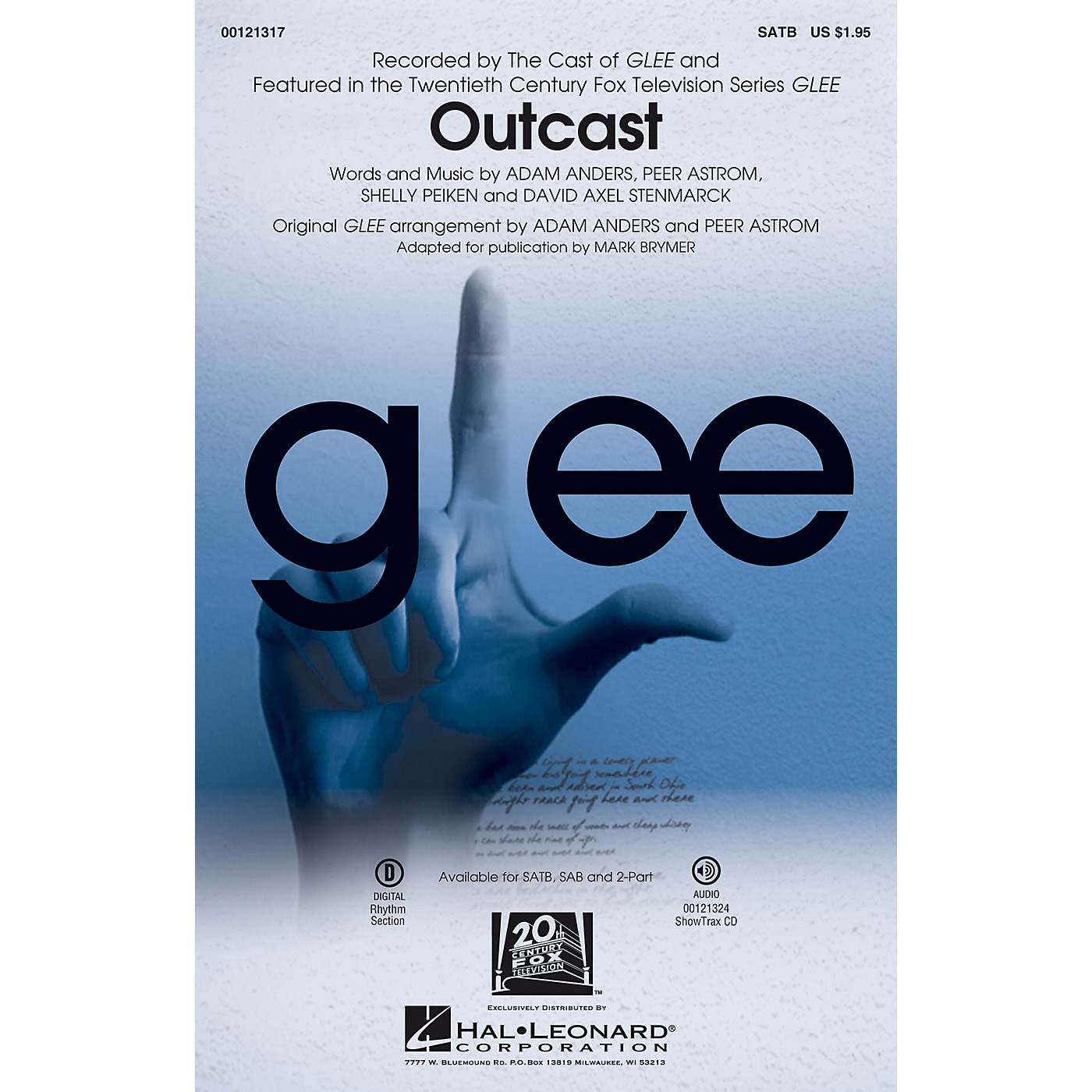 Hal Leonard Outcast 2-Part by Glee Cast thumbnail