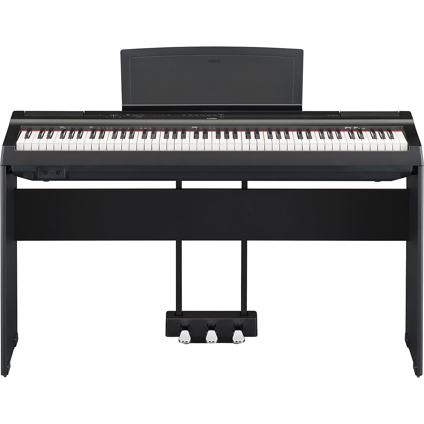 Yamaha P125A Digital Piano With Wooden Stand and LP1 Pedal Unit