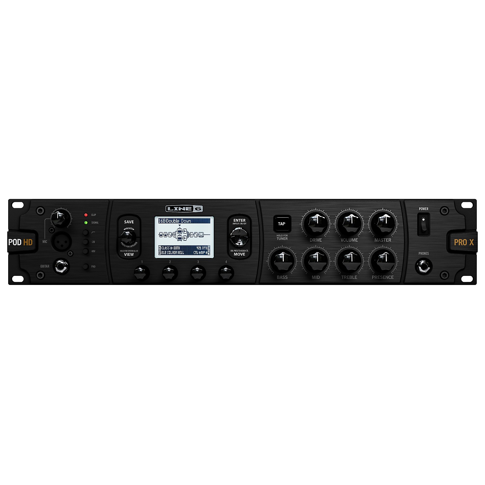 Line 6 POD HD Pro X Guitar Multi-Effects Processor - Woodwind