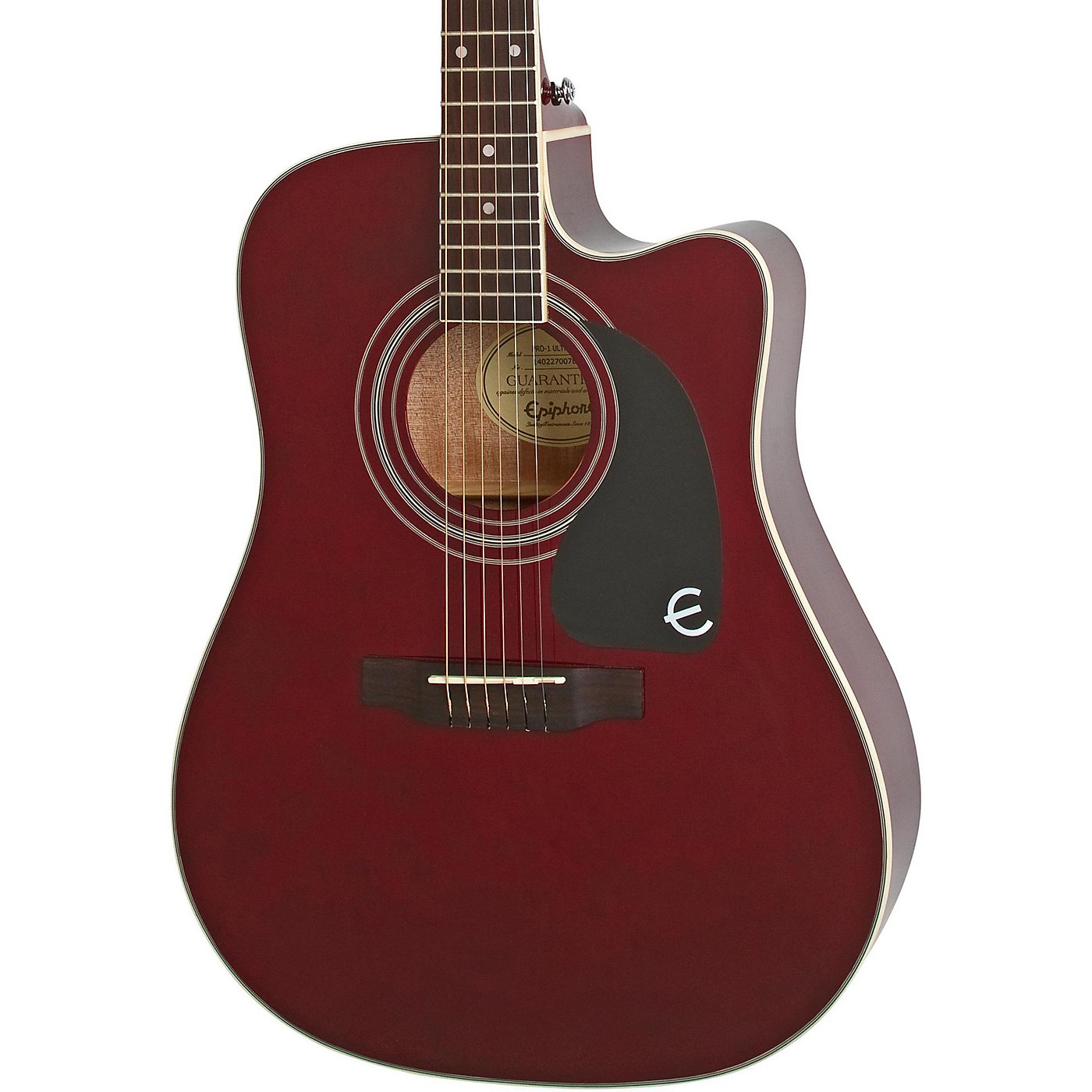 Epiphone Wine Red PRO1 Ultra AcousticElectric Guitar Woodwind