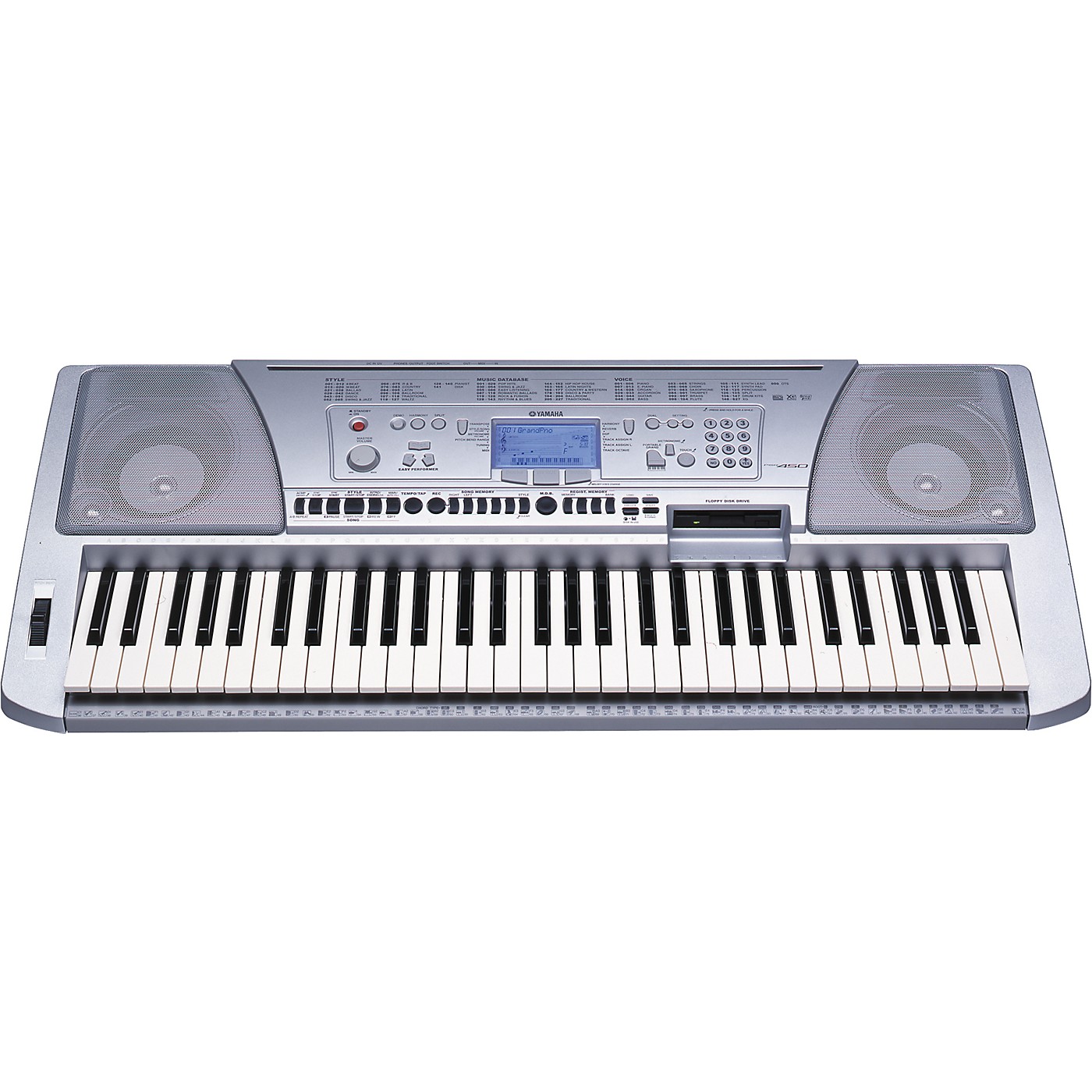 Yamaha PSR-450 61-Key Portable Keyboard With Disk Drive - Woodwind 