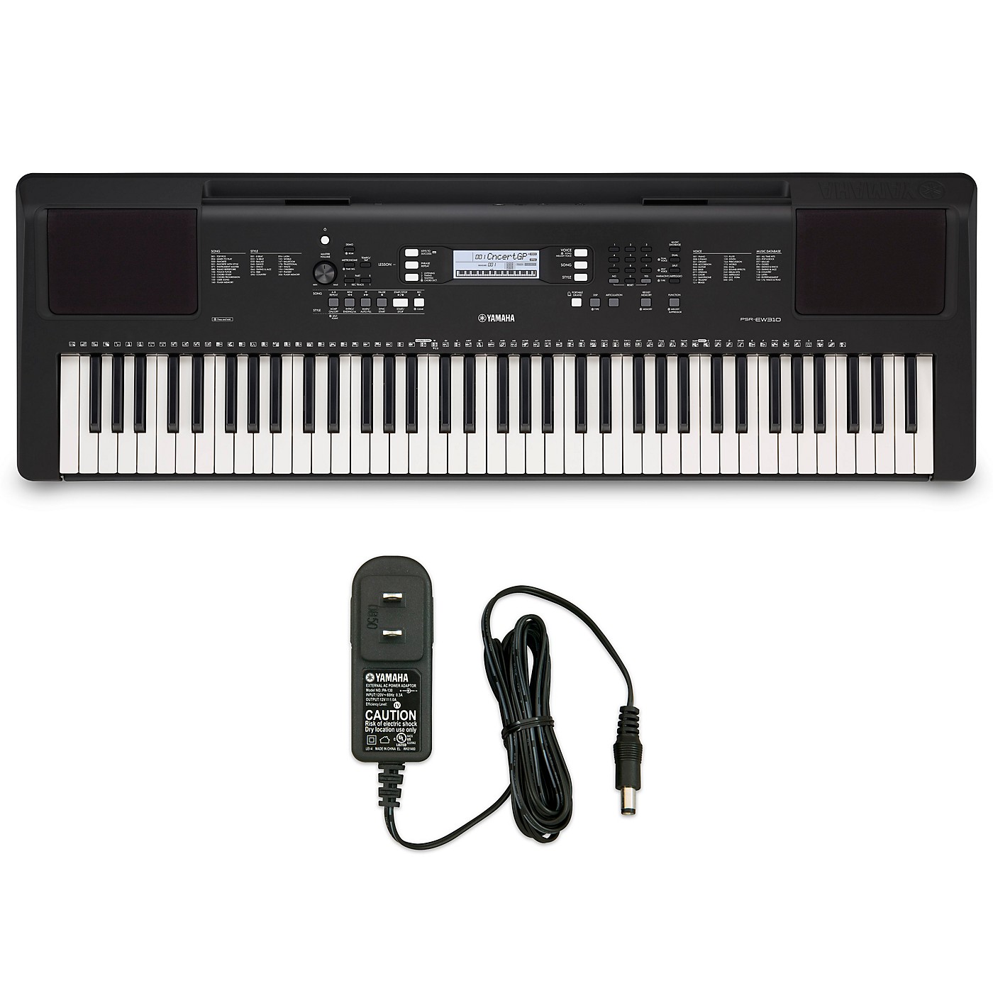 Yamaha PSR-EW310 Portable Keyboard With PA130 Power Adapter thumbnail