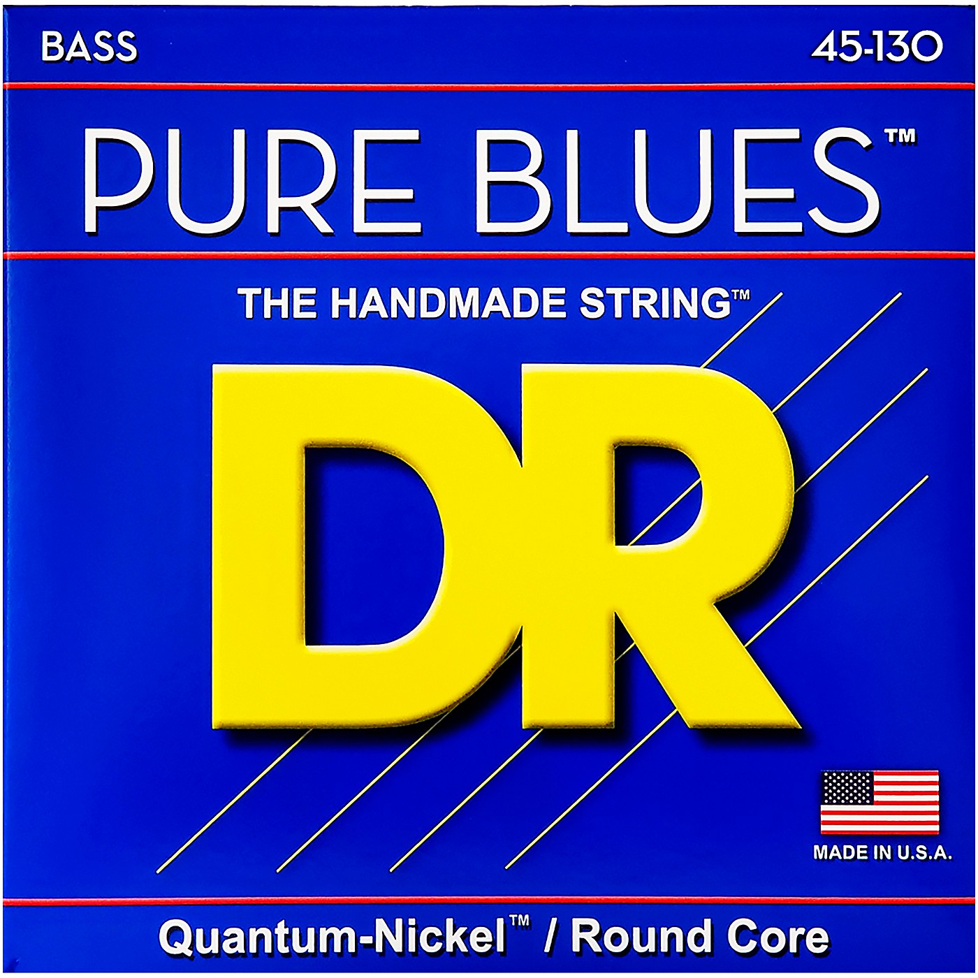 DR Strings PURE BLUES Medium 5-String Bass Strings (45-130) thumbnail