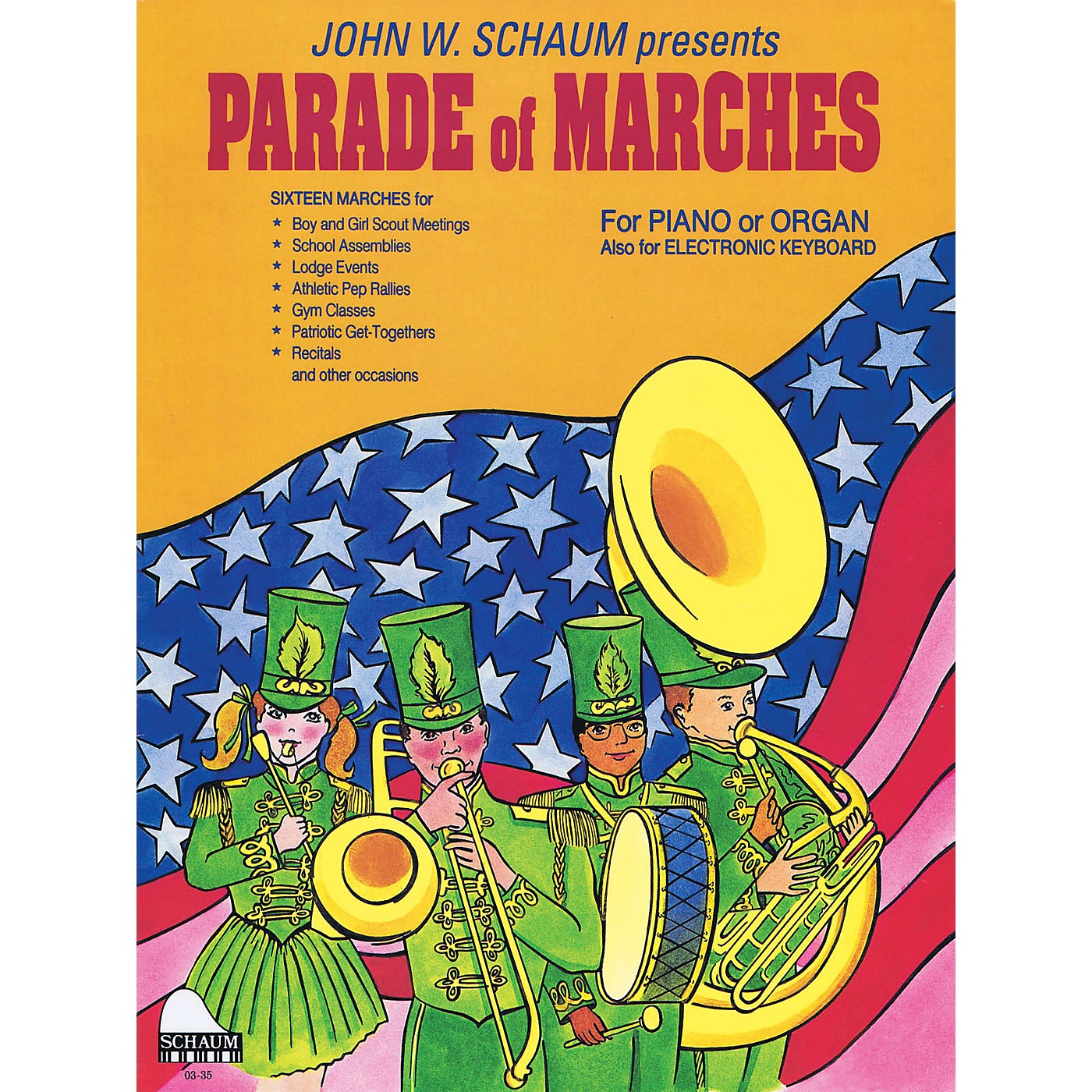 Schaum Parade of Marches (NFMC 2016-2020 Elem II Selection) Educational Piano Book (Level Early Int) thumbnail