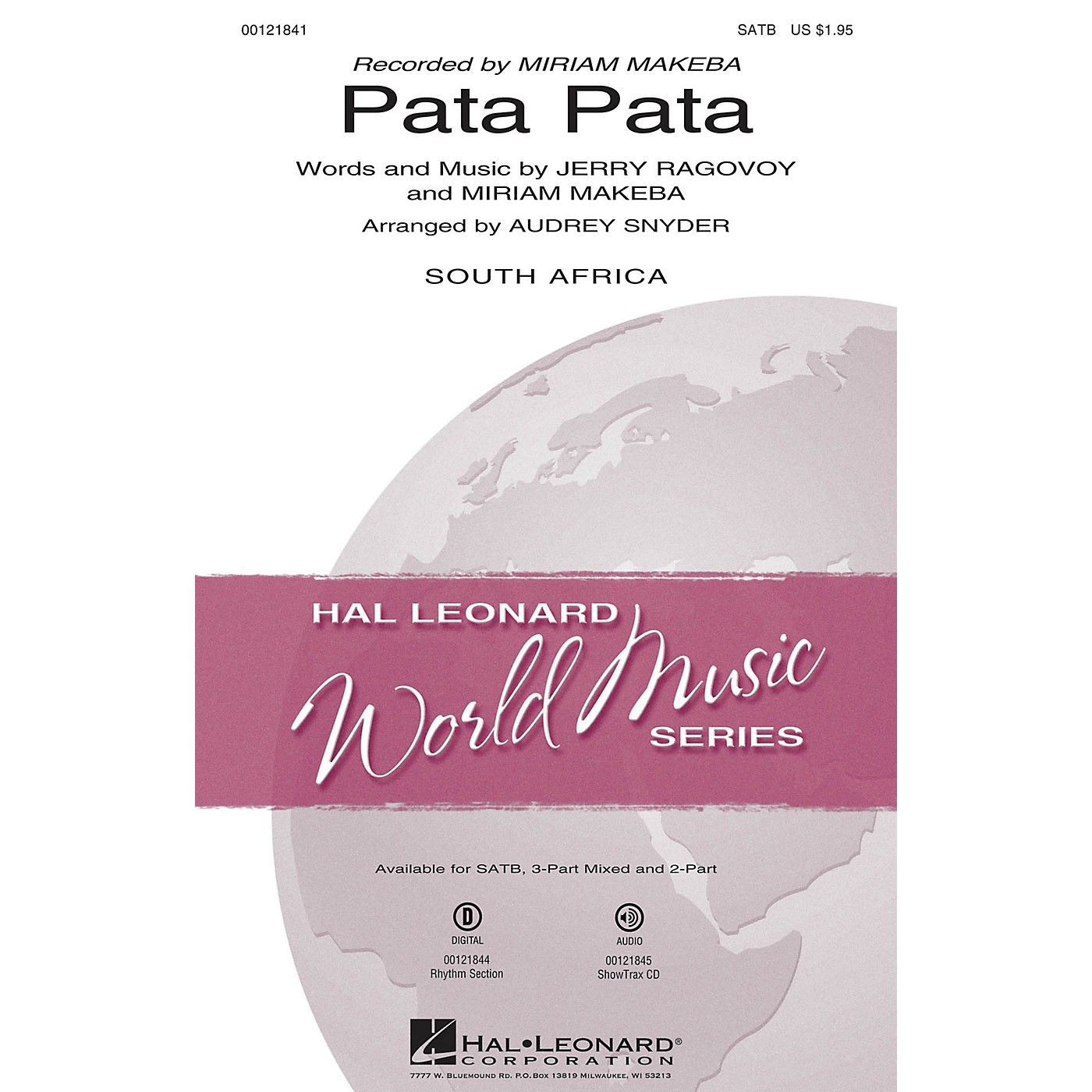 Hal Leonard Pata Pata 3-Part Mixed by Miriam Makeba Arranged by Audrey Snyder thumbnail