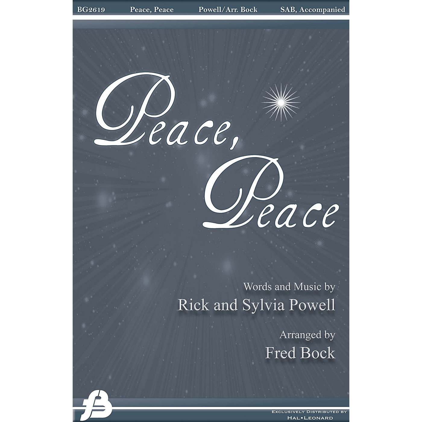 Fred Bock Music Peace, Peace 3 Part Arranged by Fred Bock thumbnail