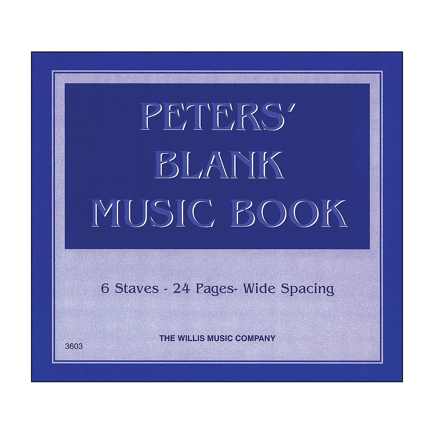 Willis Music Peters' Blank Music Book 1 thumbnail
