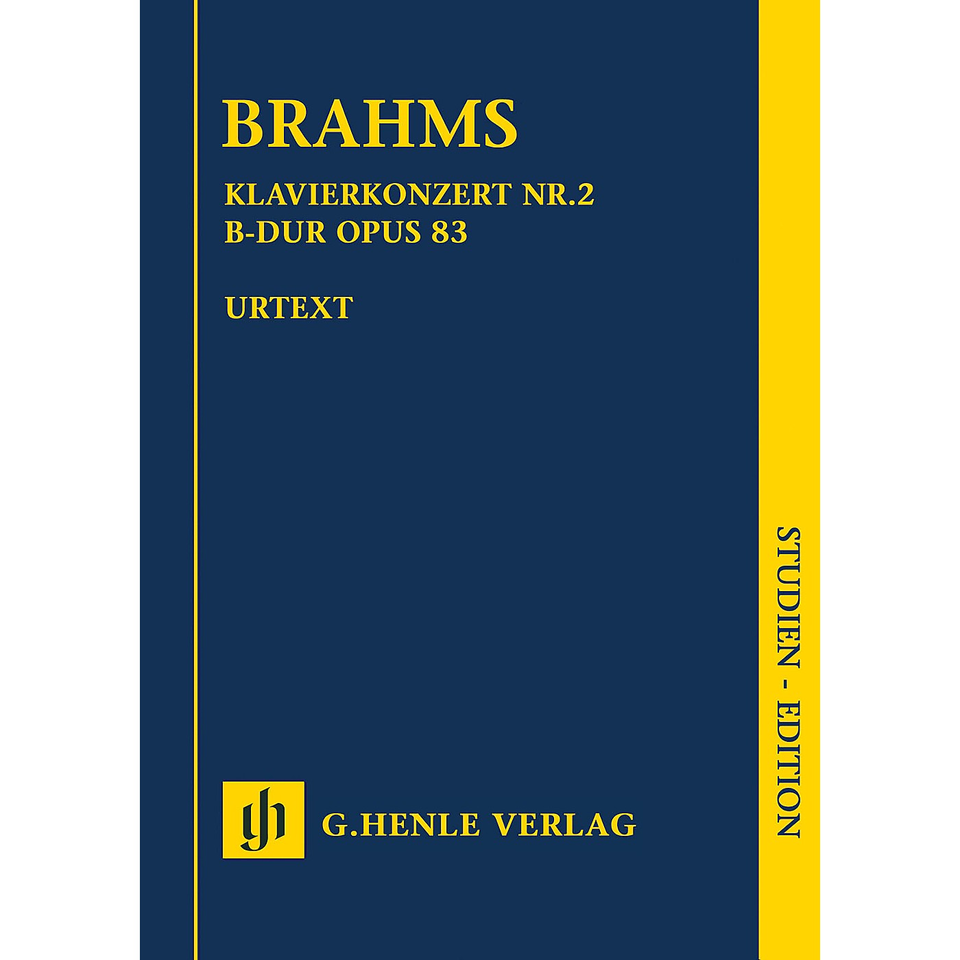 G. Henle Verlag Piano Concerto No. 2 in B-flat Major Op. 83 Henle Study Scores Composed by Brahms Edited by Johannes Behr thumbnail