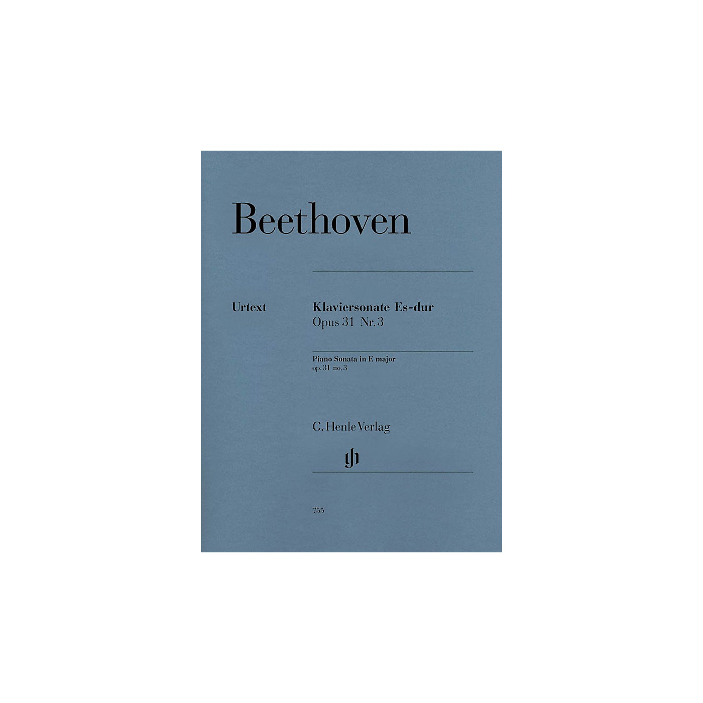 G. Henle Verlag Piano Sonata No. 18 in E Flat Major Op. 31 (La Chasse) Henle Music Folios Series Softcover thumbnail