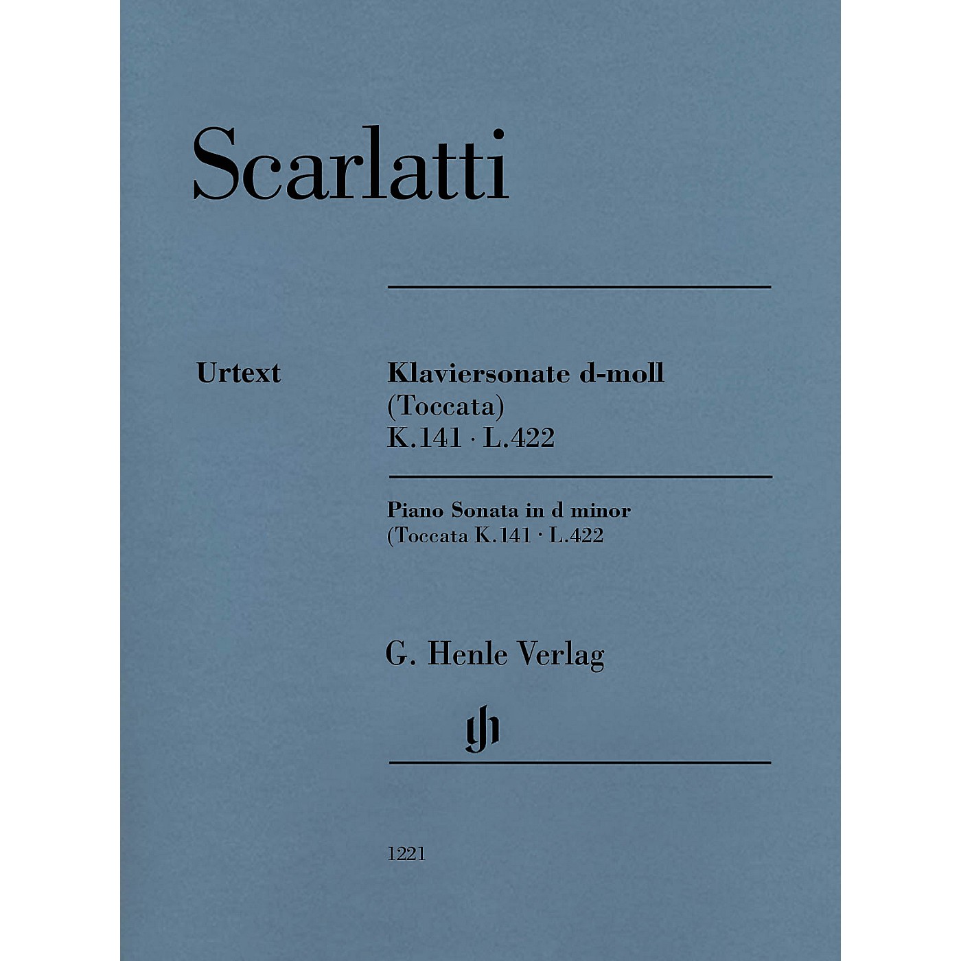 G. Henle Verlag Piano Sonata in D Minor (Toccata) K. 141, L. 422 Henle Music Softcover by Scarlatti Edited by Johnsson thumbnail