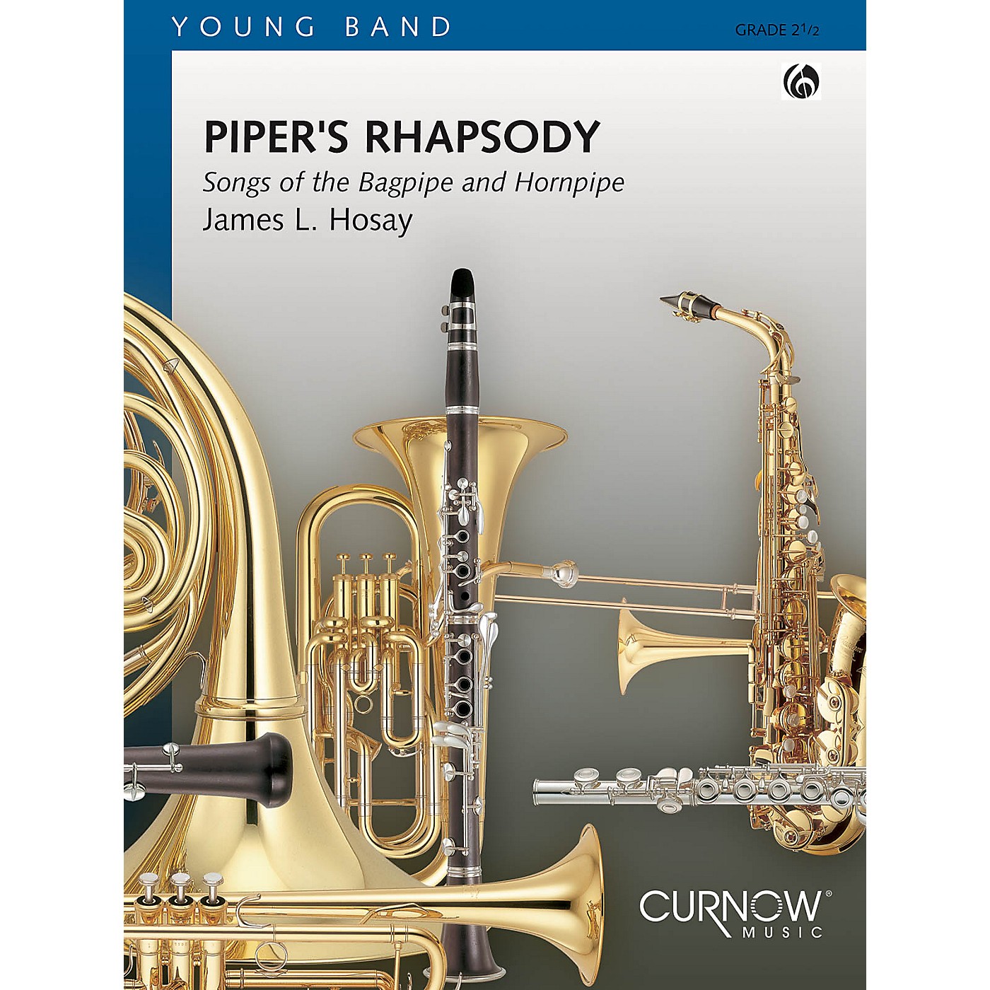 Curnow Music Piper's Rhapsody (Grade 2 - Score and Parts) Concert Band Level 2 Composed by James L Hosay thumbnail