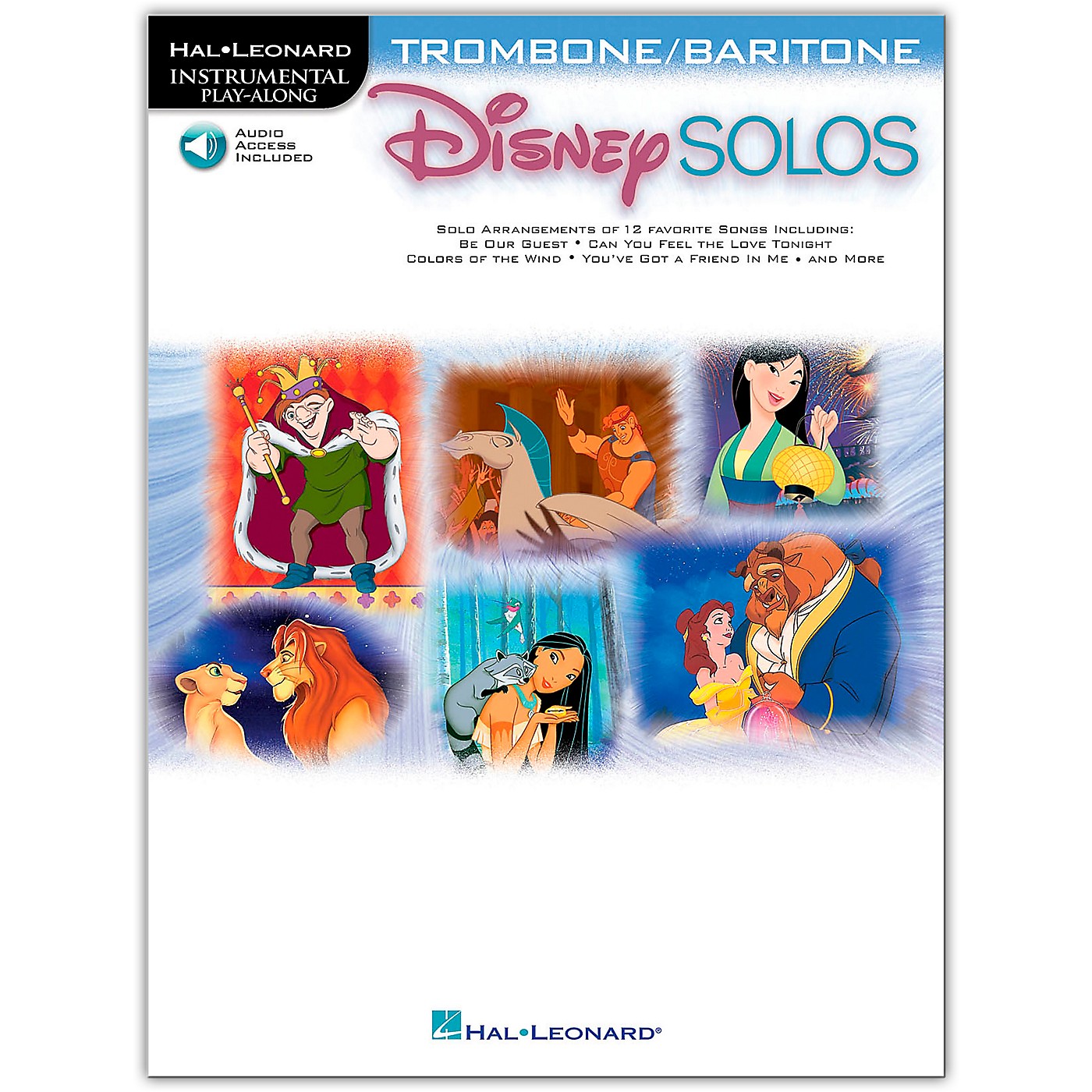 Hal Leonard Play-Along Disney Solos Book for Trombone/Baritone (Book/Audio Online) thumbnail