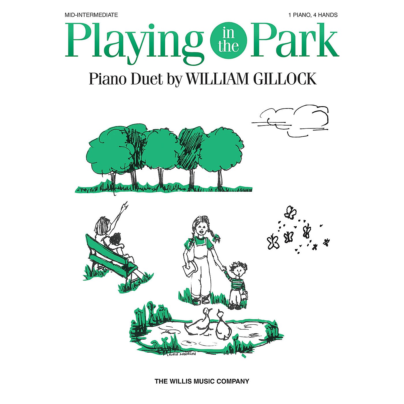 Willis Music Playing in the Park (1 Piano, 4 Hands/Early to Mid-Inter Level) Willis Series by William Gillock thumbnail