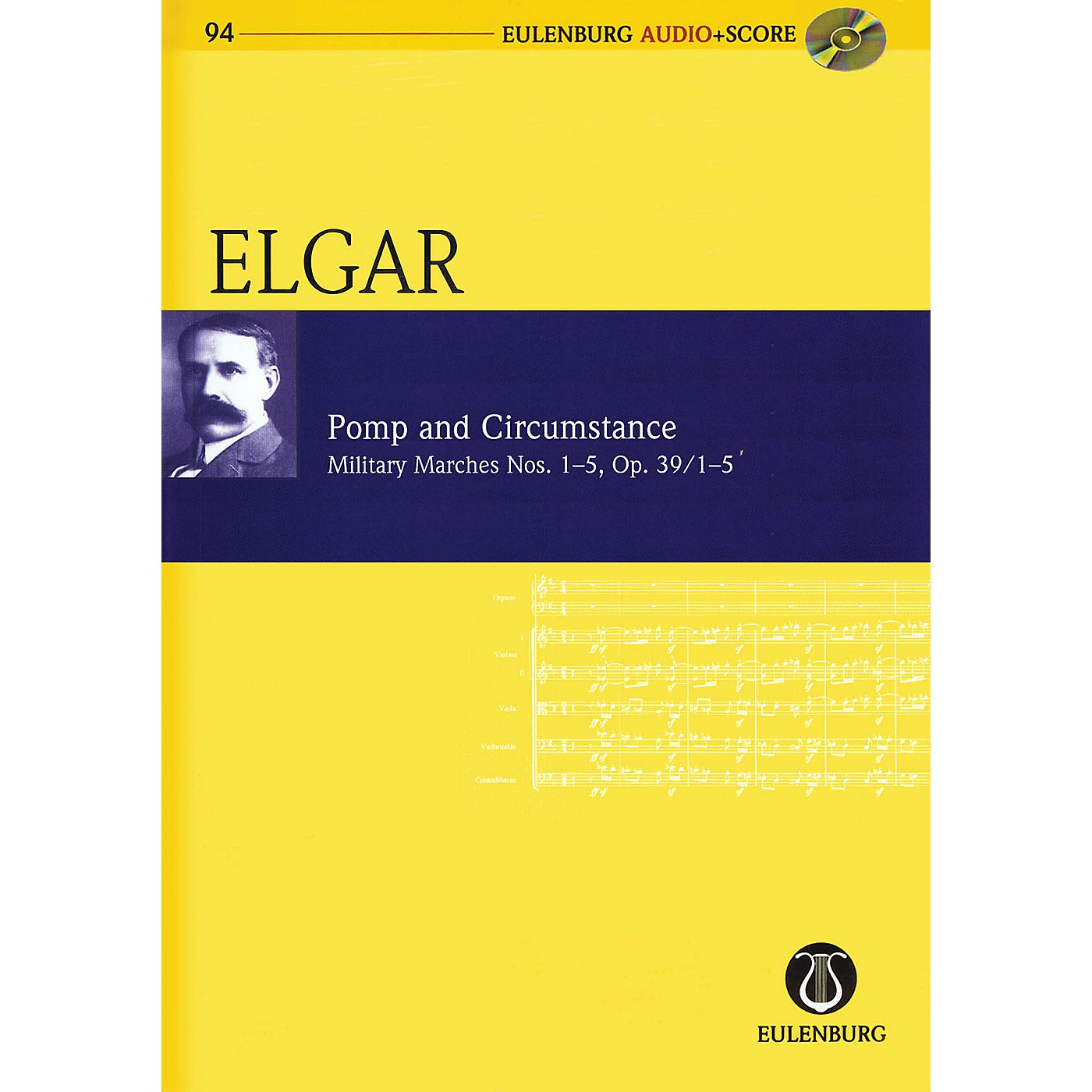 Schott Pomp and Circumstance, Op. 39/1-5 Study Score Series Softcover with CD Composed by Edward Elgar thumbnail