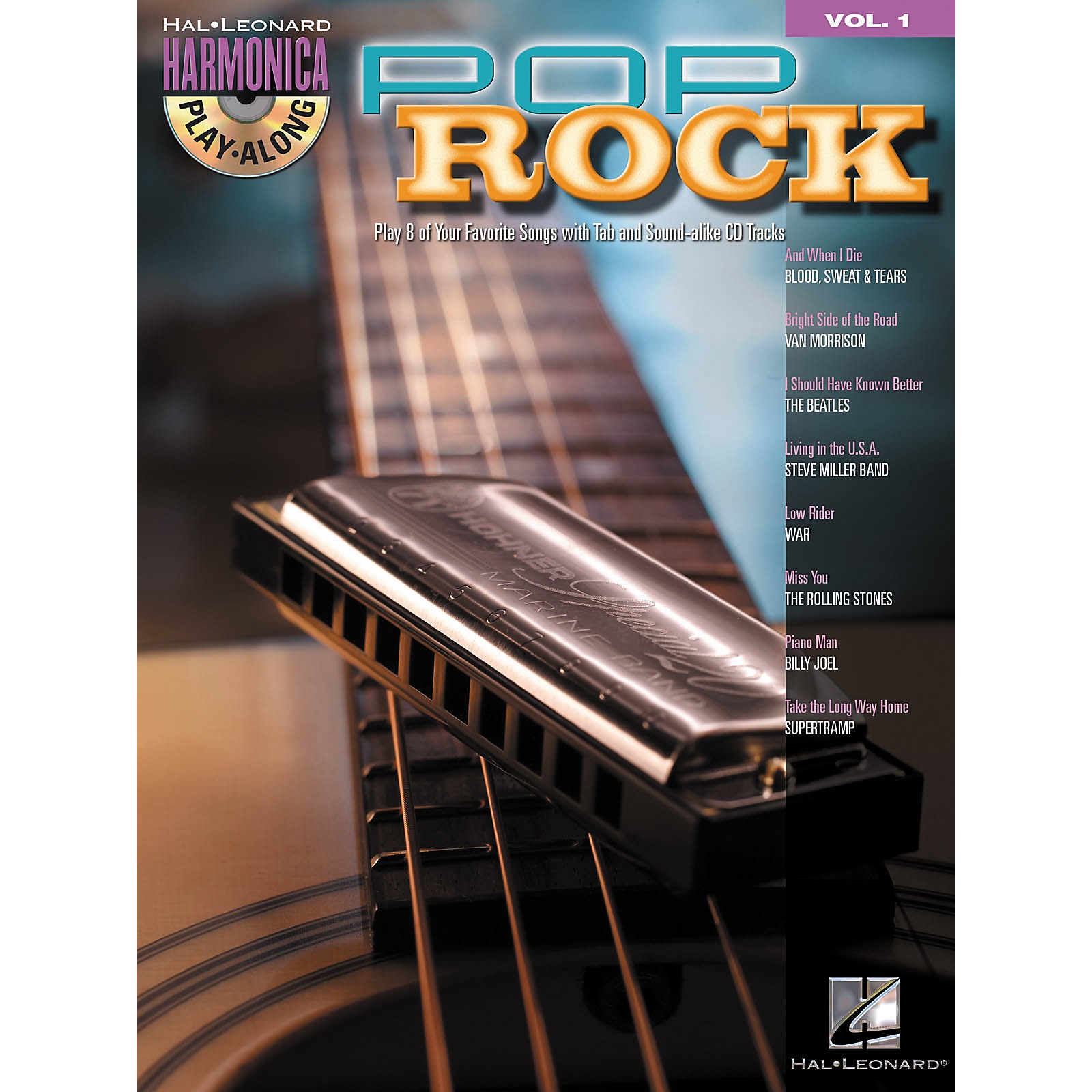 Hal Leonard Hal Leonard Pop Rock - Harmonica Play-Along Series, Volume 1  (Book/CD)