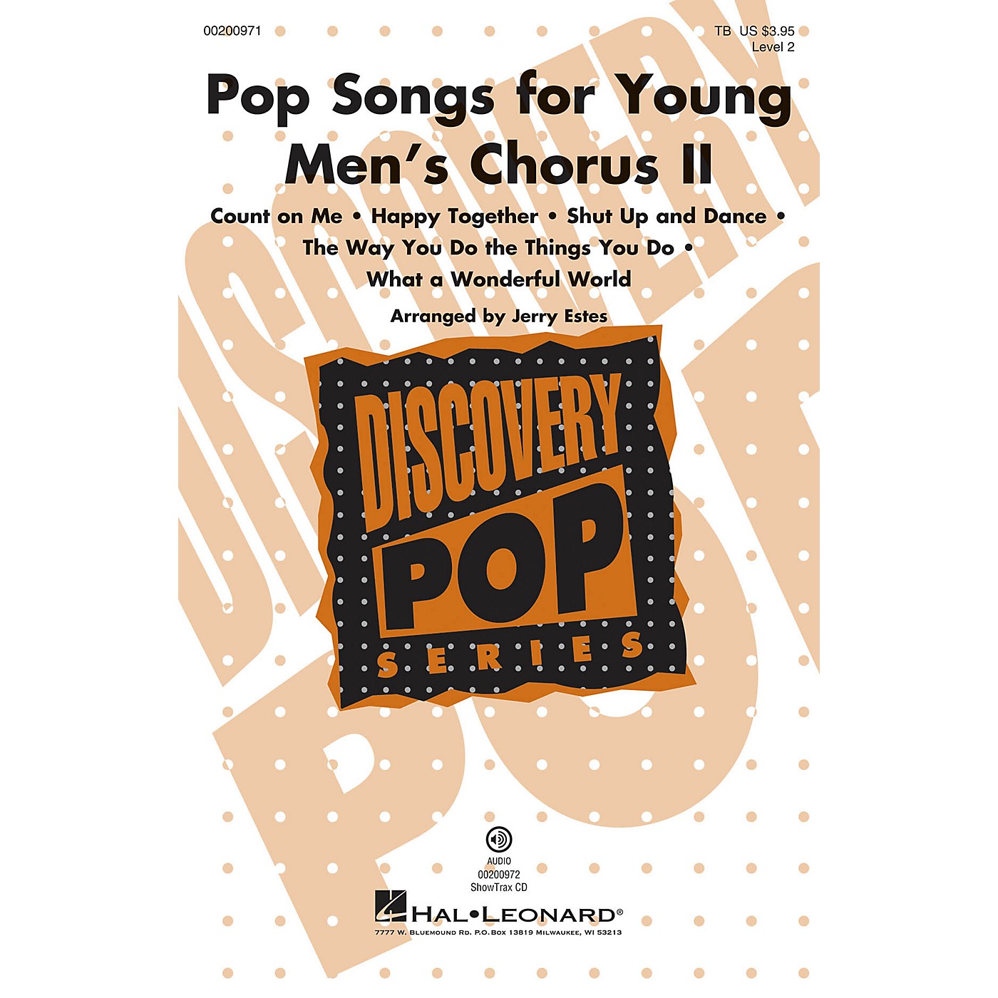 Hal Leonard Pop Songs for Young Men's Chorus II (Discovery Level 2) ShowTrax CD Arranged by Jerry Estes thumbnail