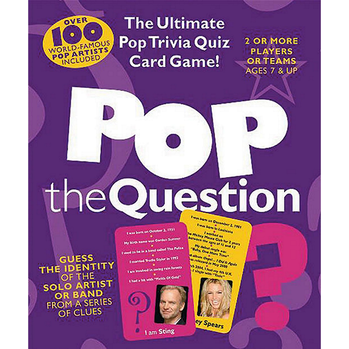 Music Sales Pop The Question - The Ultimate Pop Trivia Quiz Card Game thumbnail