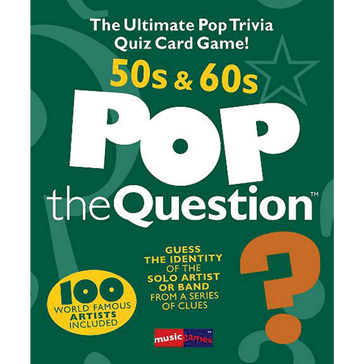 Music Sales Pop The Question 50 S 60 S The Ultimate Pop Trivia Quiz Card Game Woodwind Brasswind