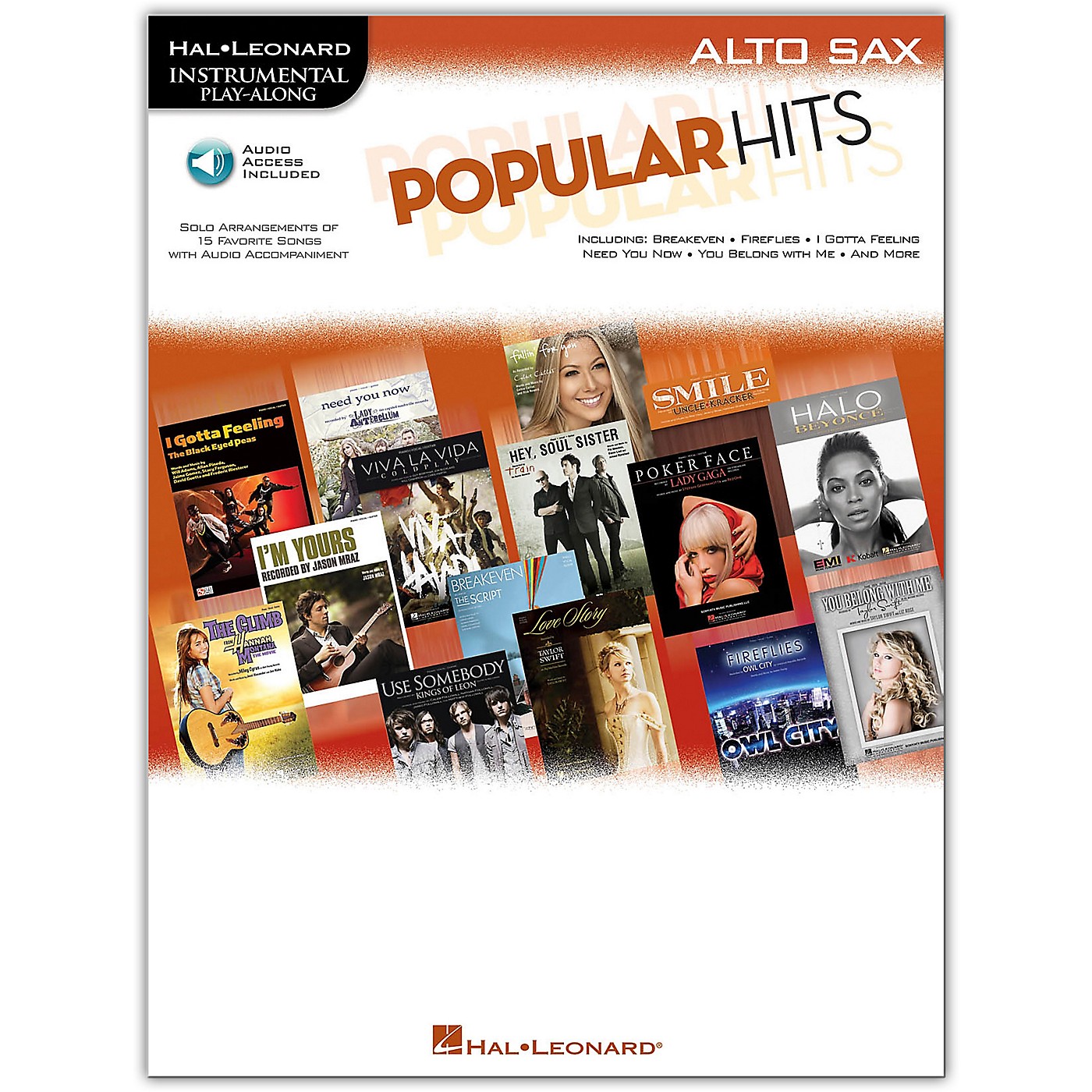 Hal Leonard Popular Hits For Alto Sax - Instrumental Play-Along Book/Online Audio thumbnail