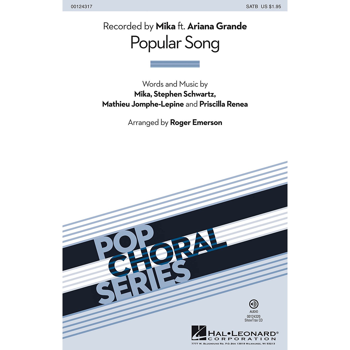 Hal Leonard Popular Song SATB by Mika arranged by Roger Emerson thumbnail