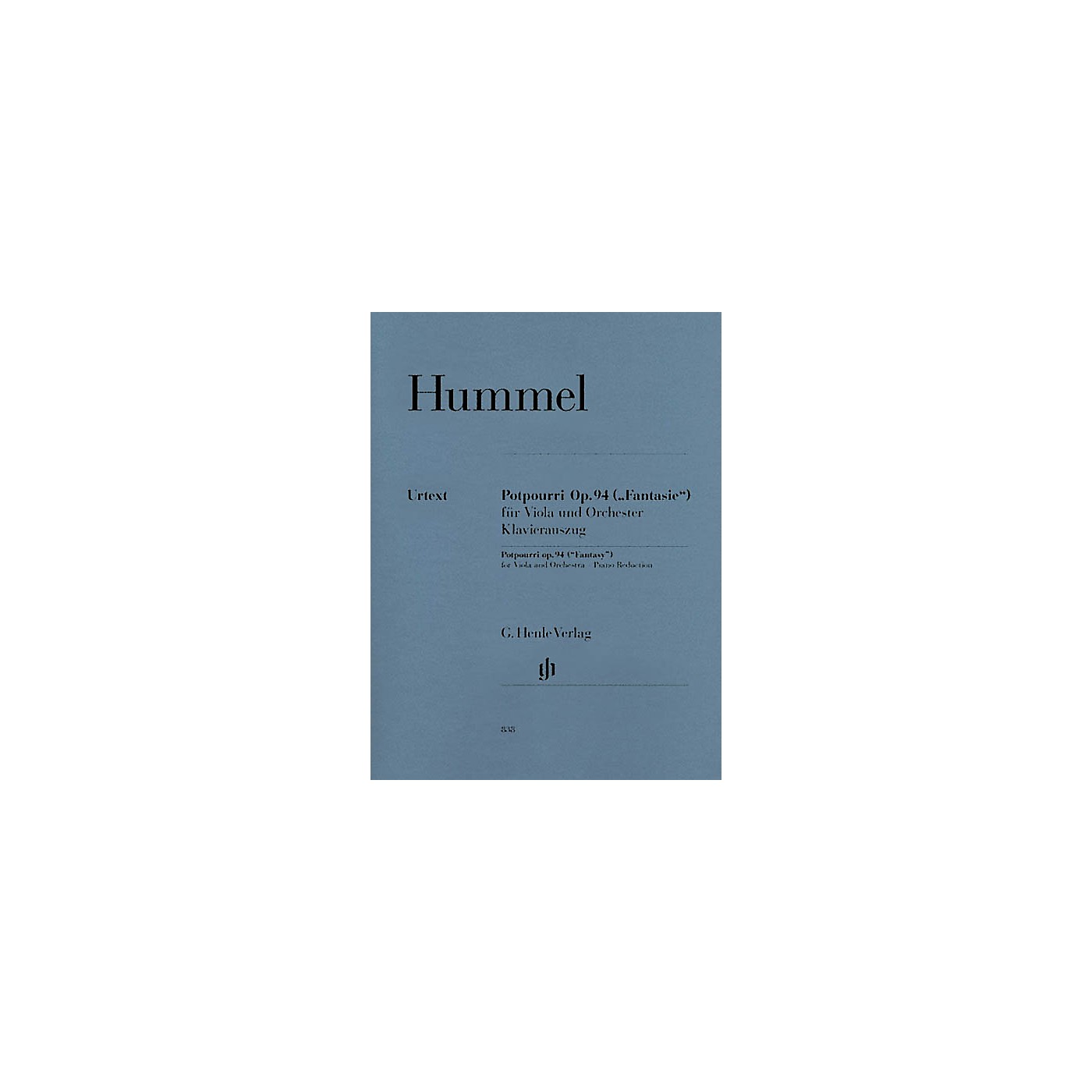 G. Henle Verlag Potpourri Op. 94 (Fantasy) Henle Music Folios Series Softcover thumbnail
