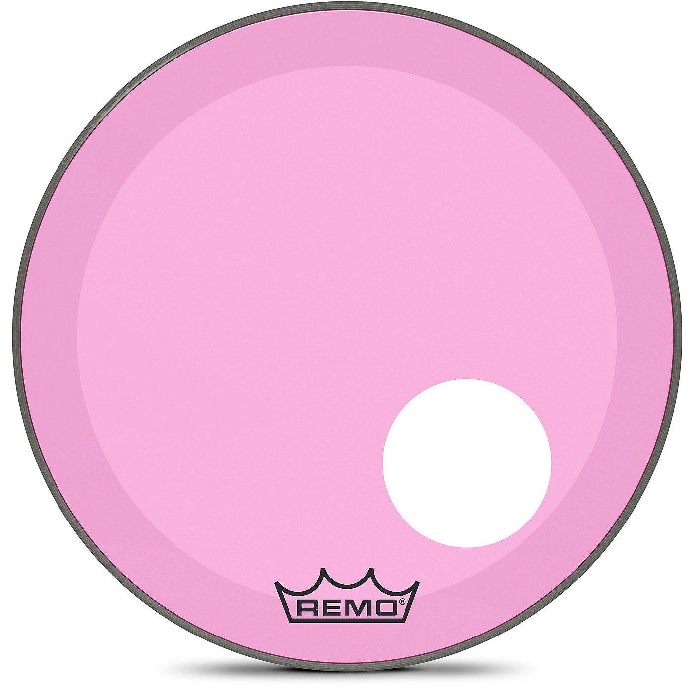 Remo Powerstroke P3 Colortone Pink Resonant Bass Drum Head with 5