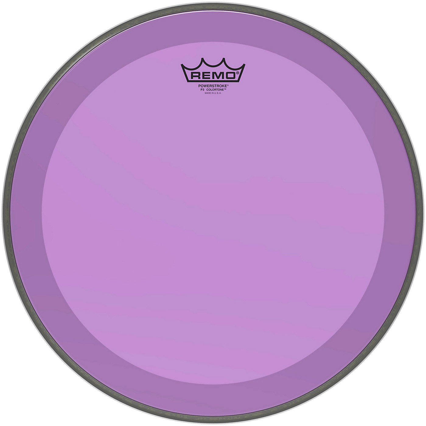 Remo Powerstroke P3 Colortone Purple Bass Drum Head thumbnail