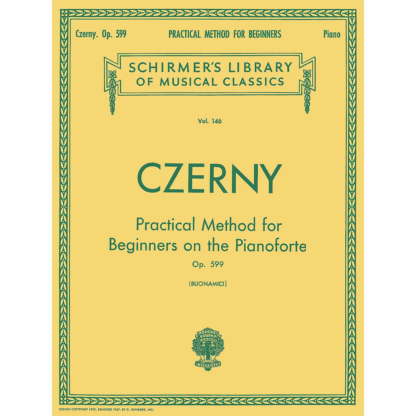 G. Schirmer Practical Method For Beginners Pianoforte Op. 599 thumbnail