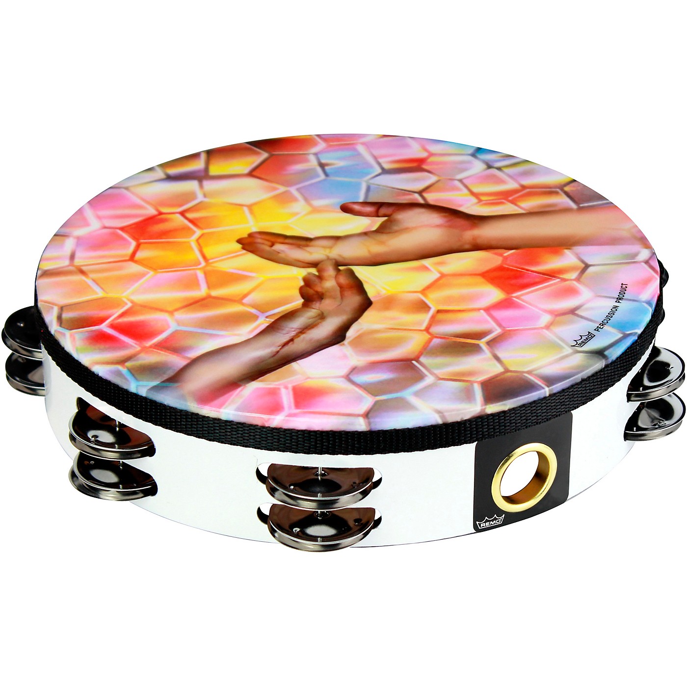 Remo 10 in. Uplifted Hands Praise Tambourine Woodwind & Brasswind